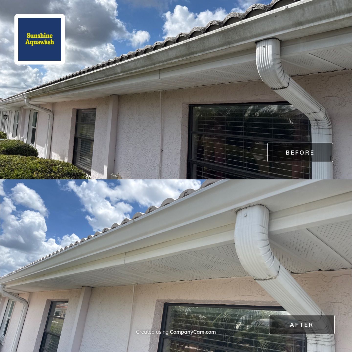 White Tile Roof Cleaning & House Wash in Fairview – Sun City Center, FL 33573 by Sunshine AquaWash