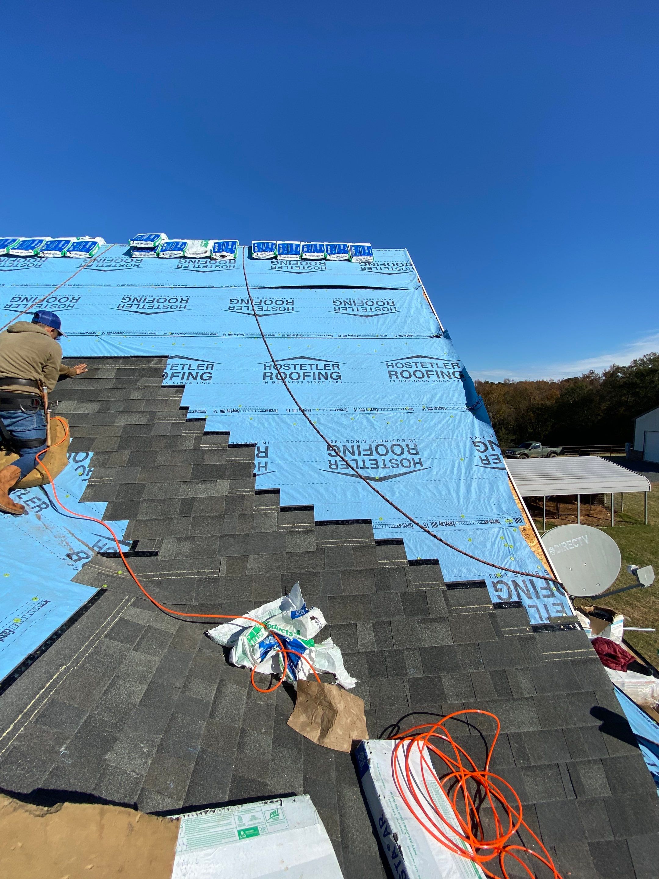 Residential Roofing Repair using Malarkey Vista: Storm Gray by Hostetler Roofing