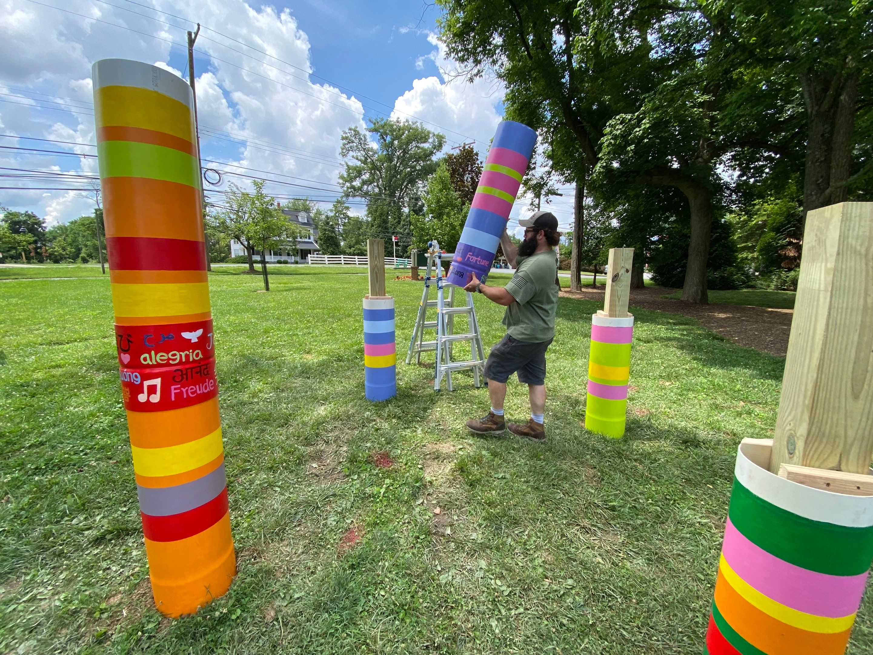 Indoor & Outdoor Art Installation by The Smet Companies, LLC