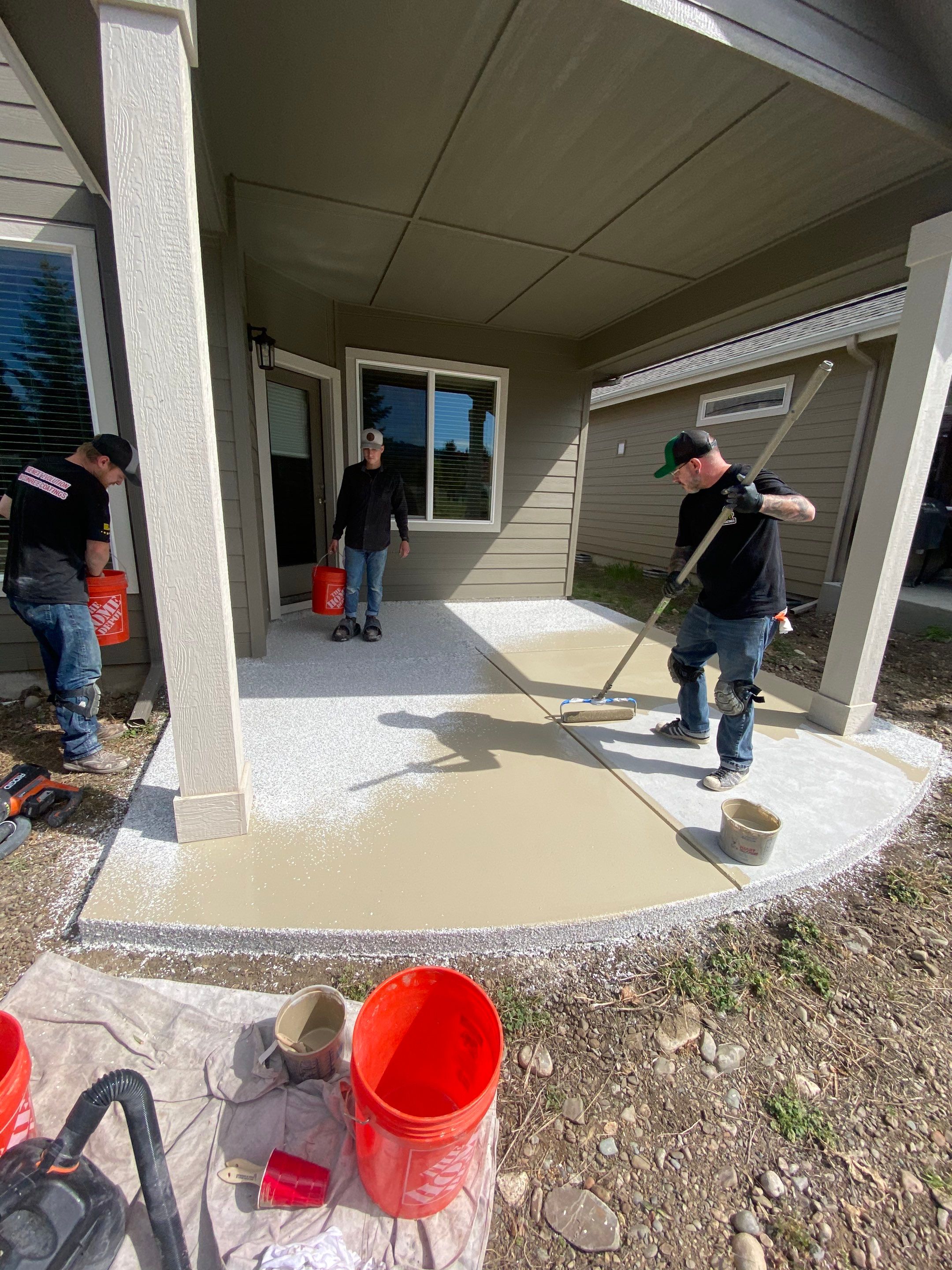 Patio and Walkway using Mt Everest by Croc Coatings, LLC