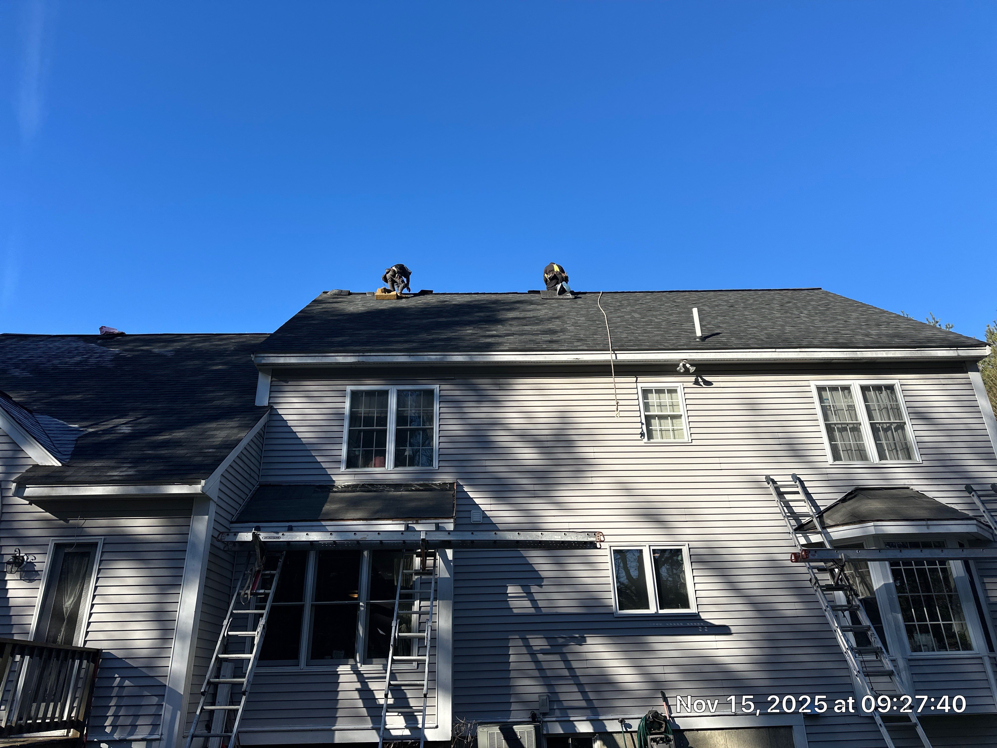 Groton Complete Roof Replacement with Onyx Black OakRidge Shingles by Mighty Dog Roofing of Greater Middlesex County