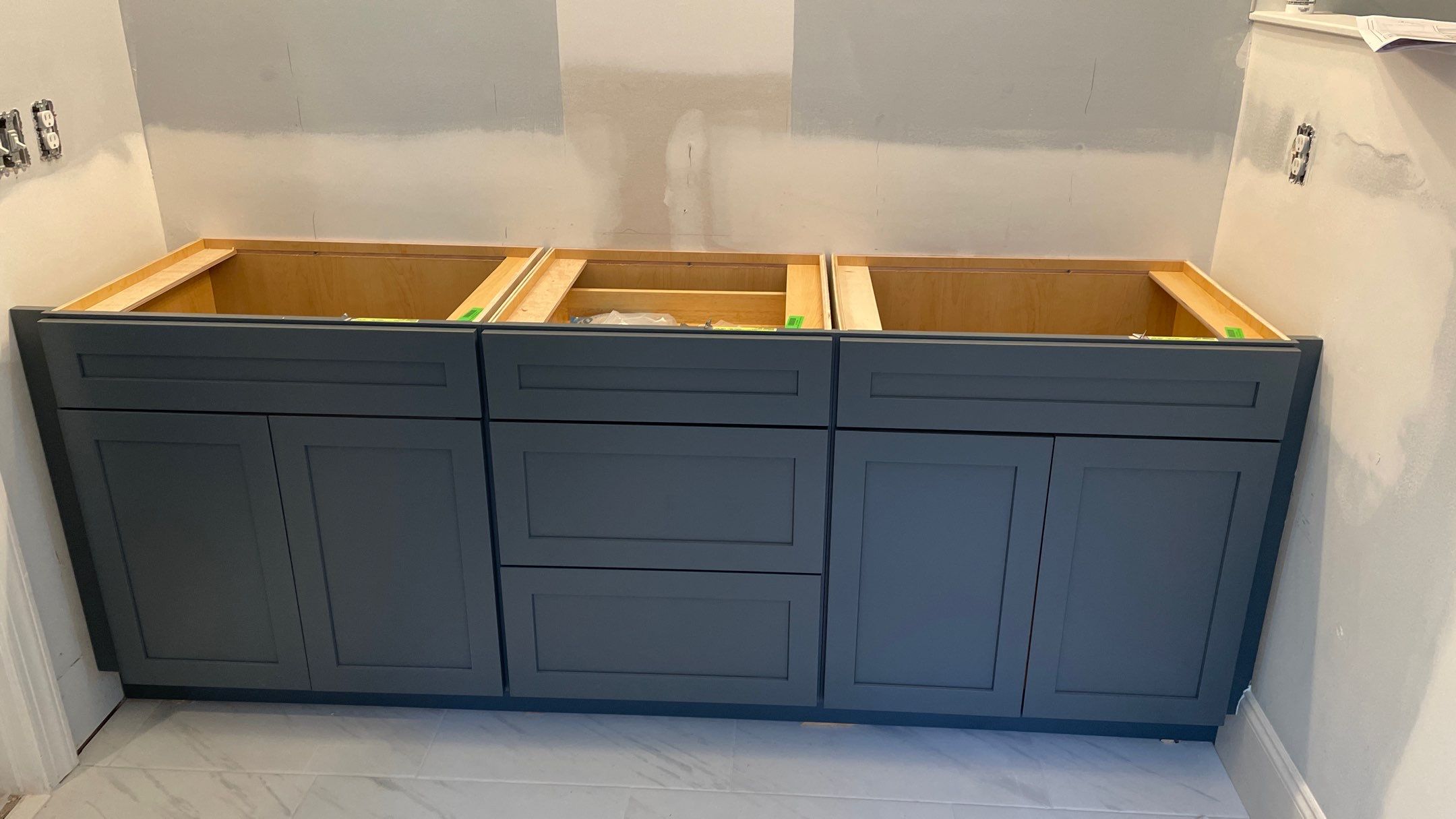 Bright Bathroom Remodel with Wall Removal, Stand Alone Tub and New Vanity by Footprints Floors of Coastal Carolina