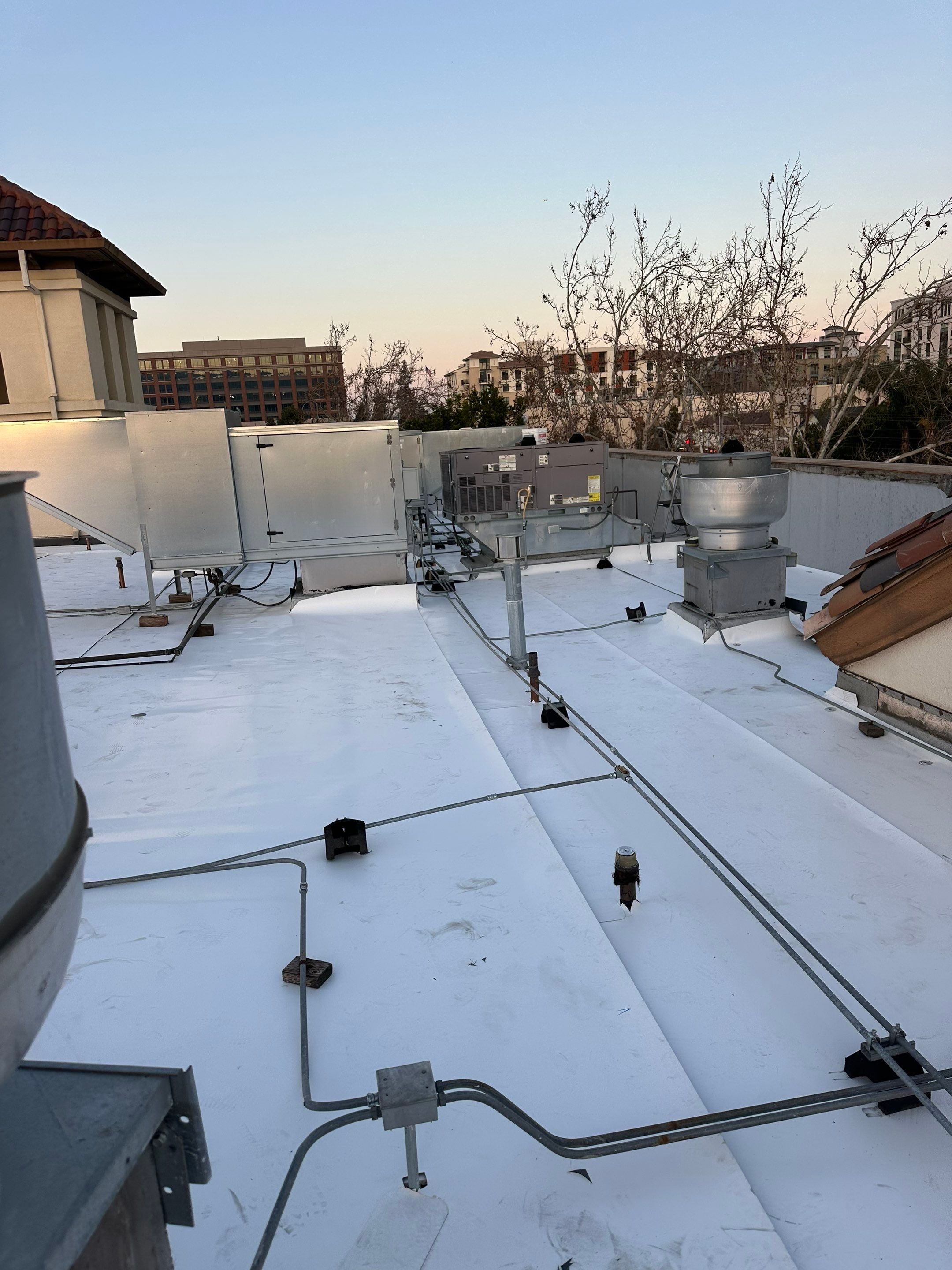 Project in Redwood City, CA by Sanchez Single Ply Roofing