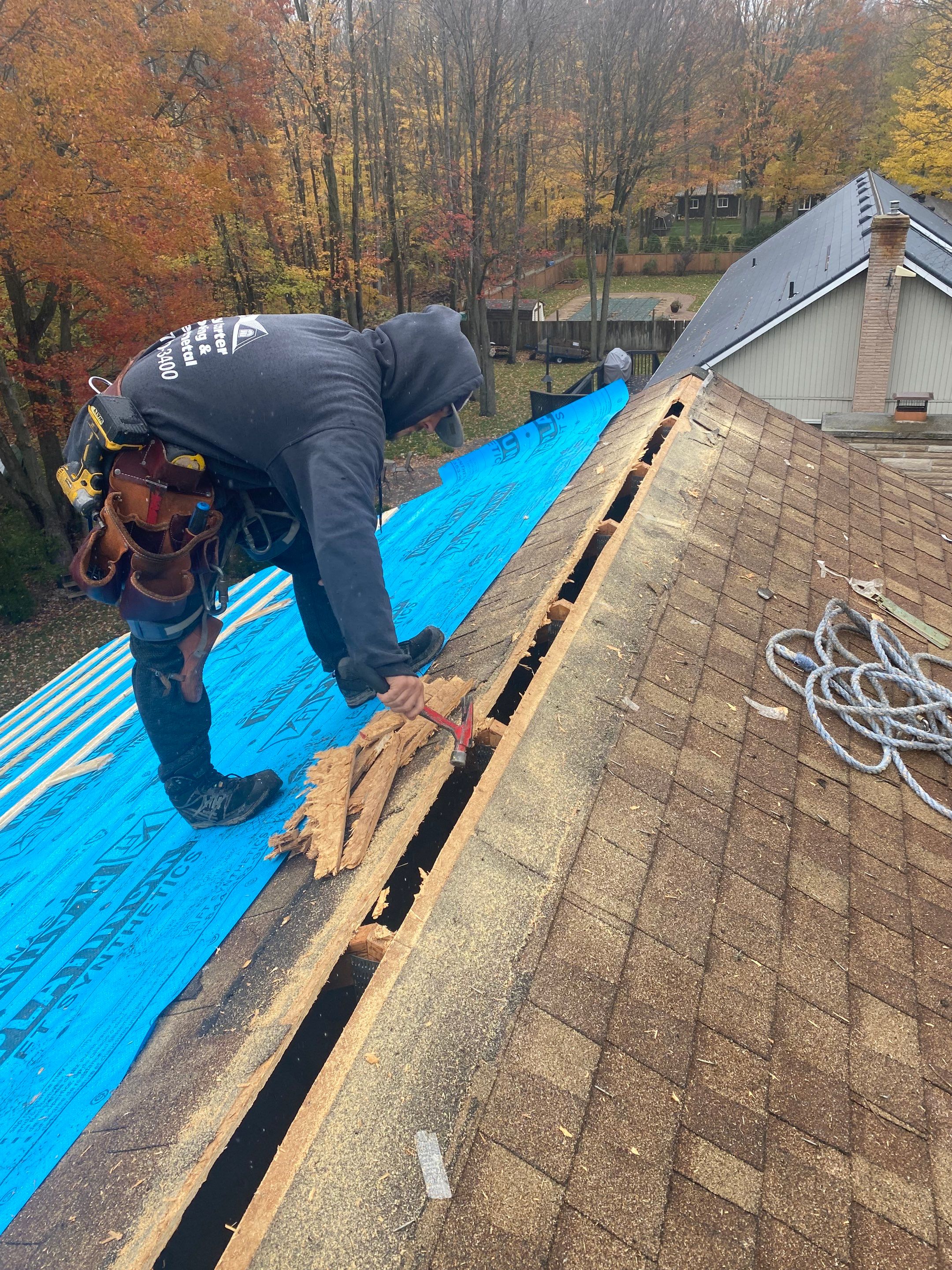 Residential Roofing Installation using 16" Standing Seam Panels by Jay Carter Roofing & Sheet Metal