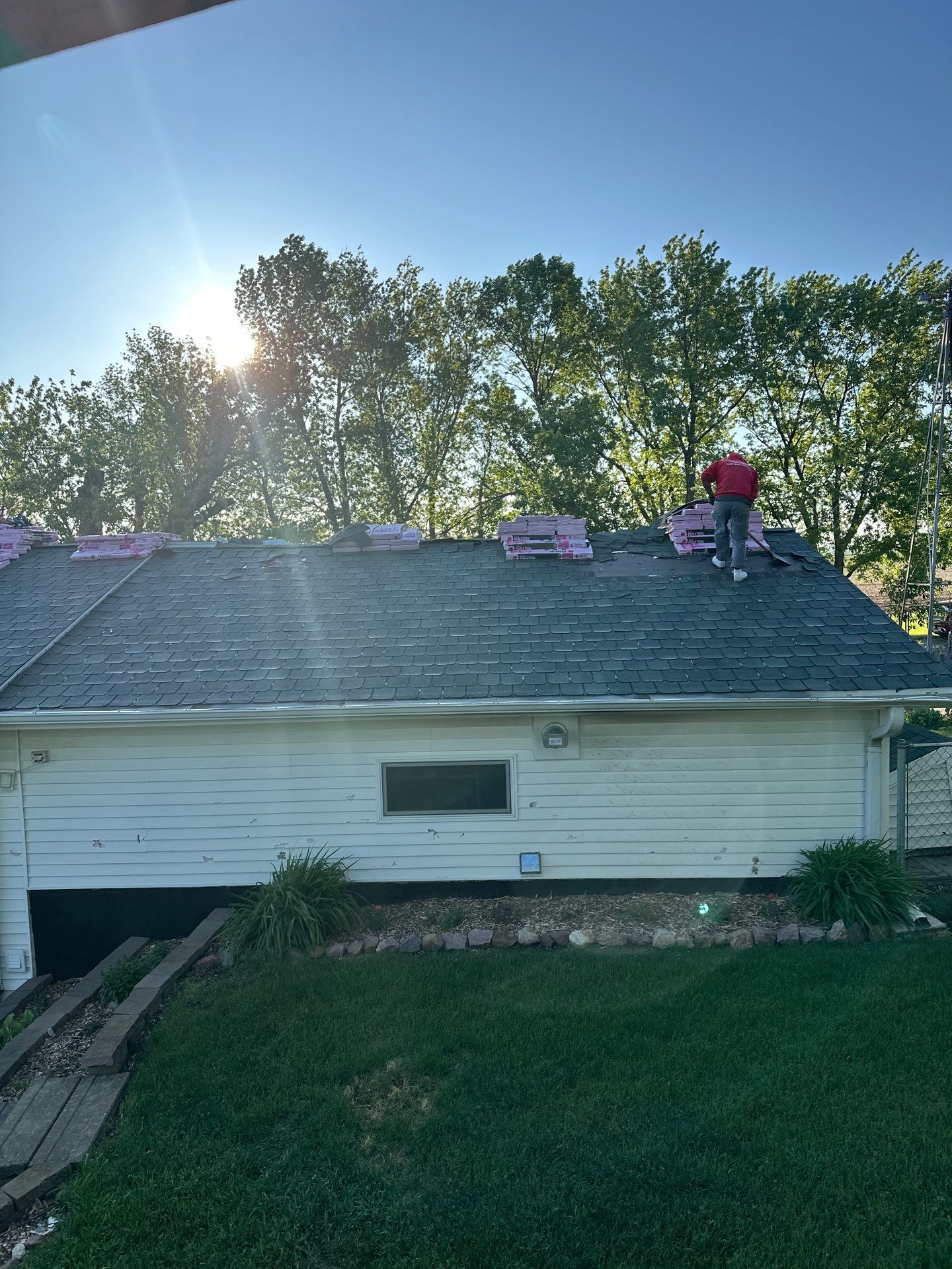 Residential Roofing Installation using Owens Corning Duration Driftwood by Lightning Exteriors