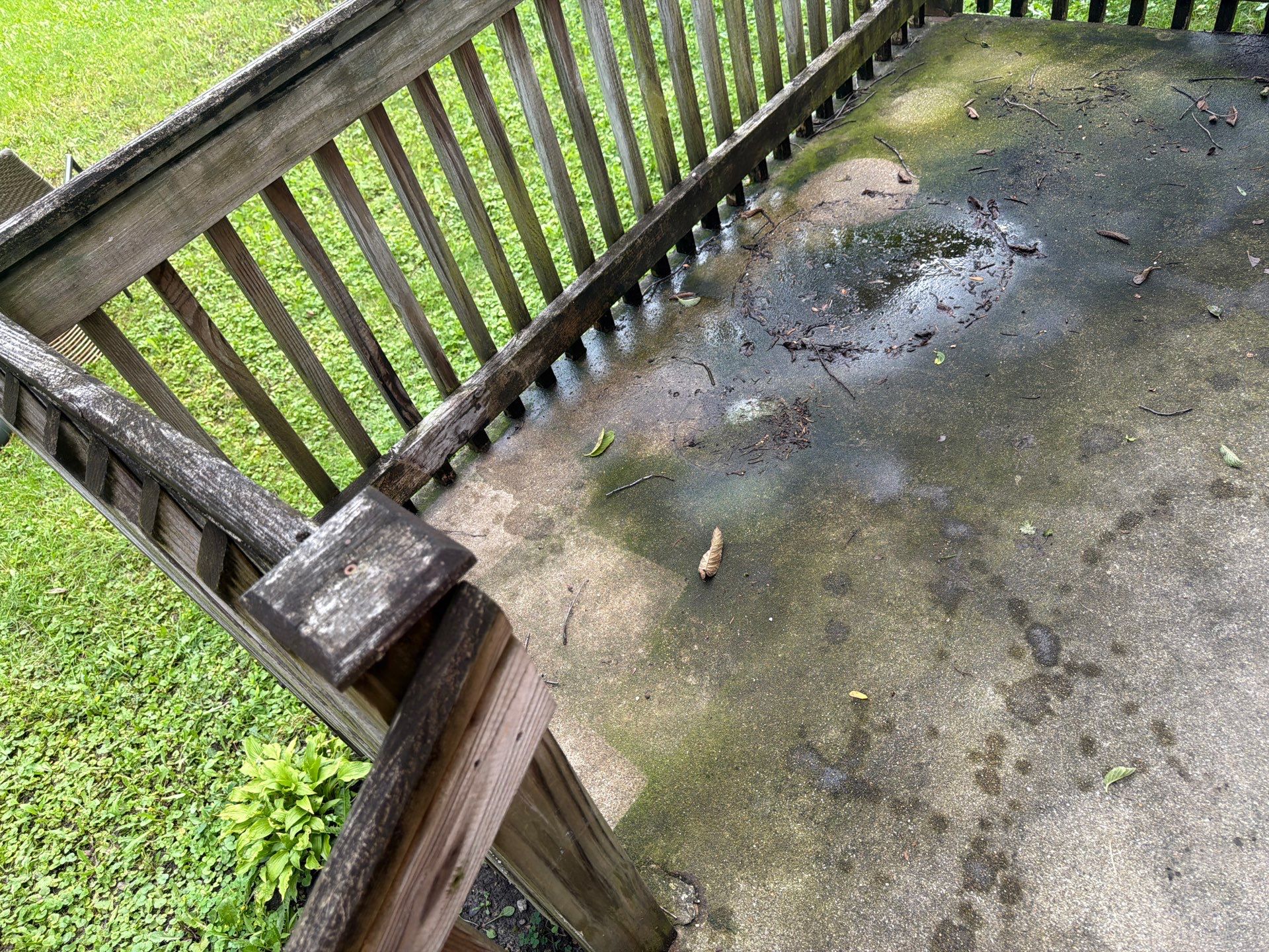 Wood fence cleaning and sealing by Northern Power Washing LLC.