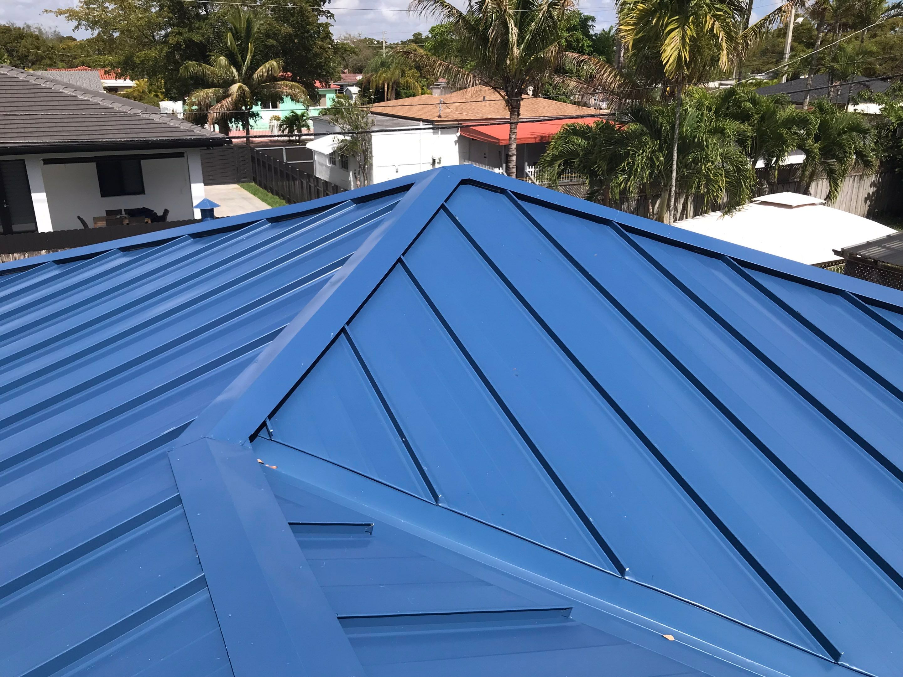 Metal Roof - Galvalume Regal Blue by Istueta Roofing