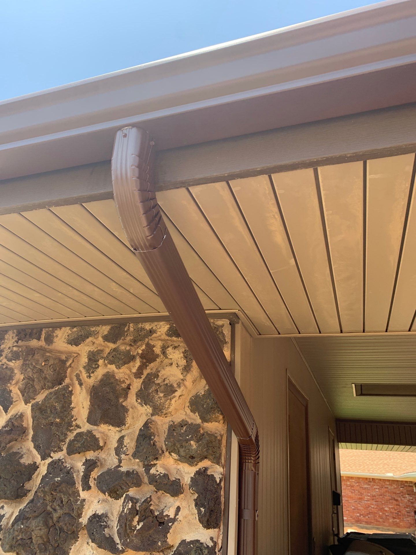 gutter replacement & soffit replacement in Midwest City by McCann's Roofing and Construction