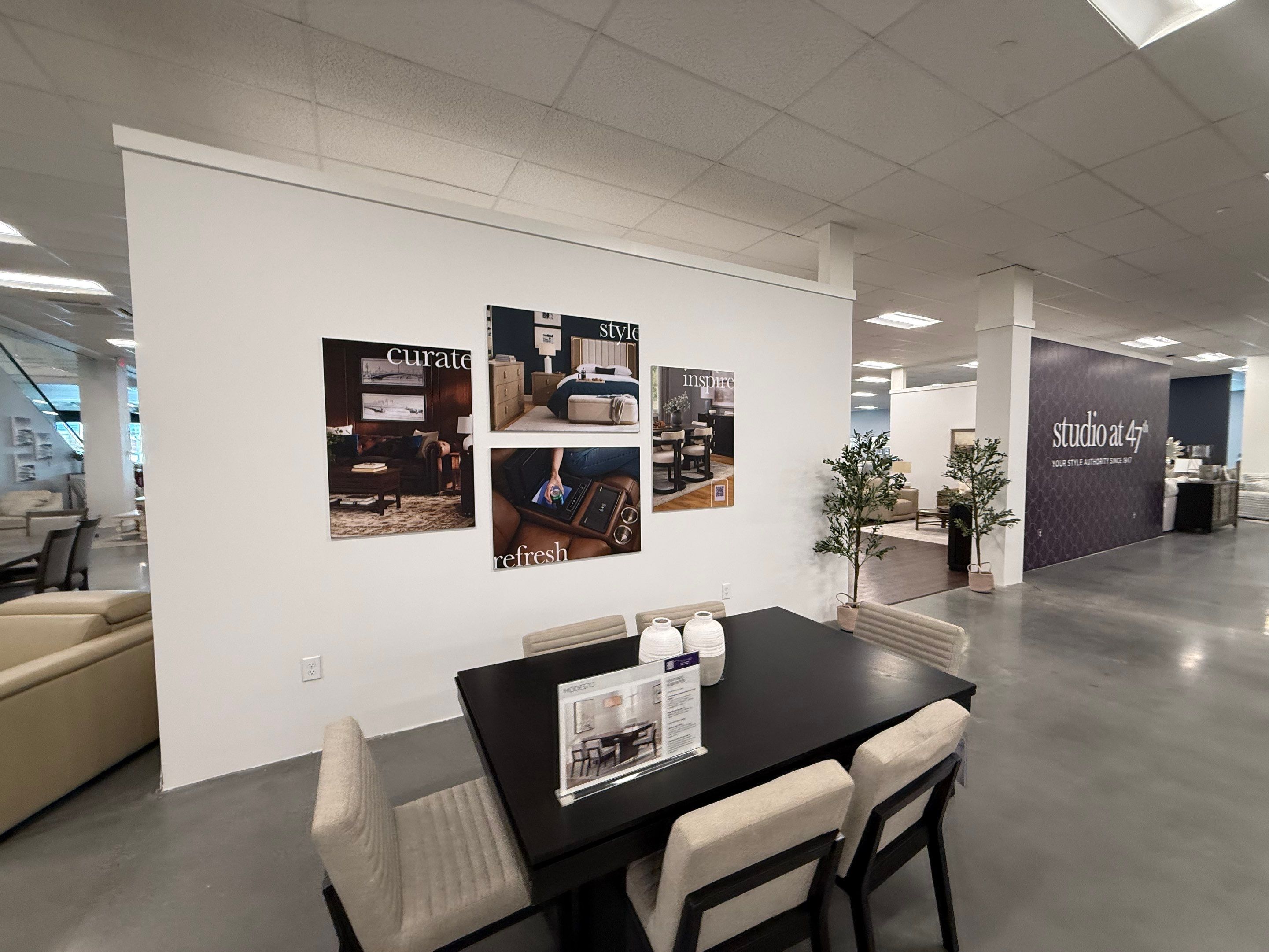 Studio at 47th Wall Mural and Interior Branding in Mechanicsburg by Nick The Sign Guy