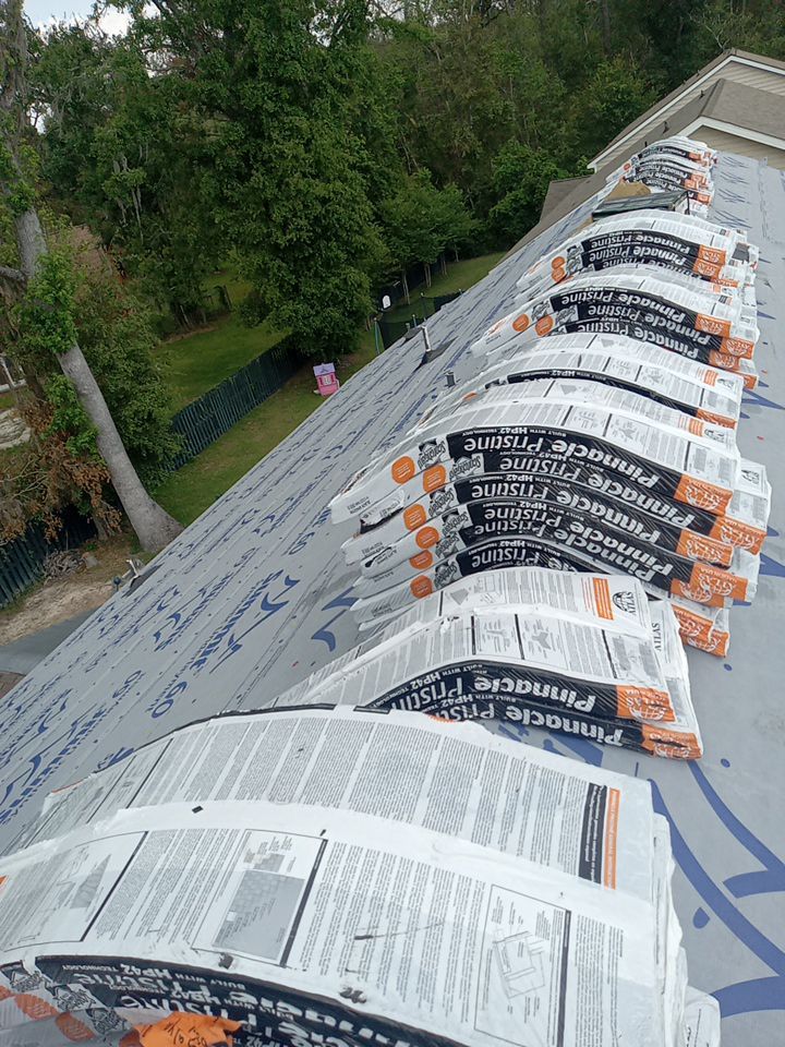 Residential Roofing Installation using Atlas Pinnacle Pristine Black Shadow by Talya Roofing
