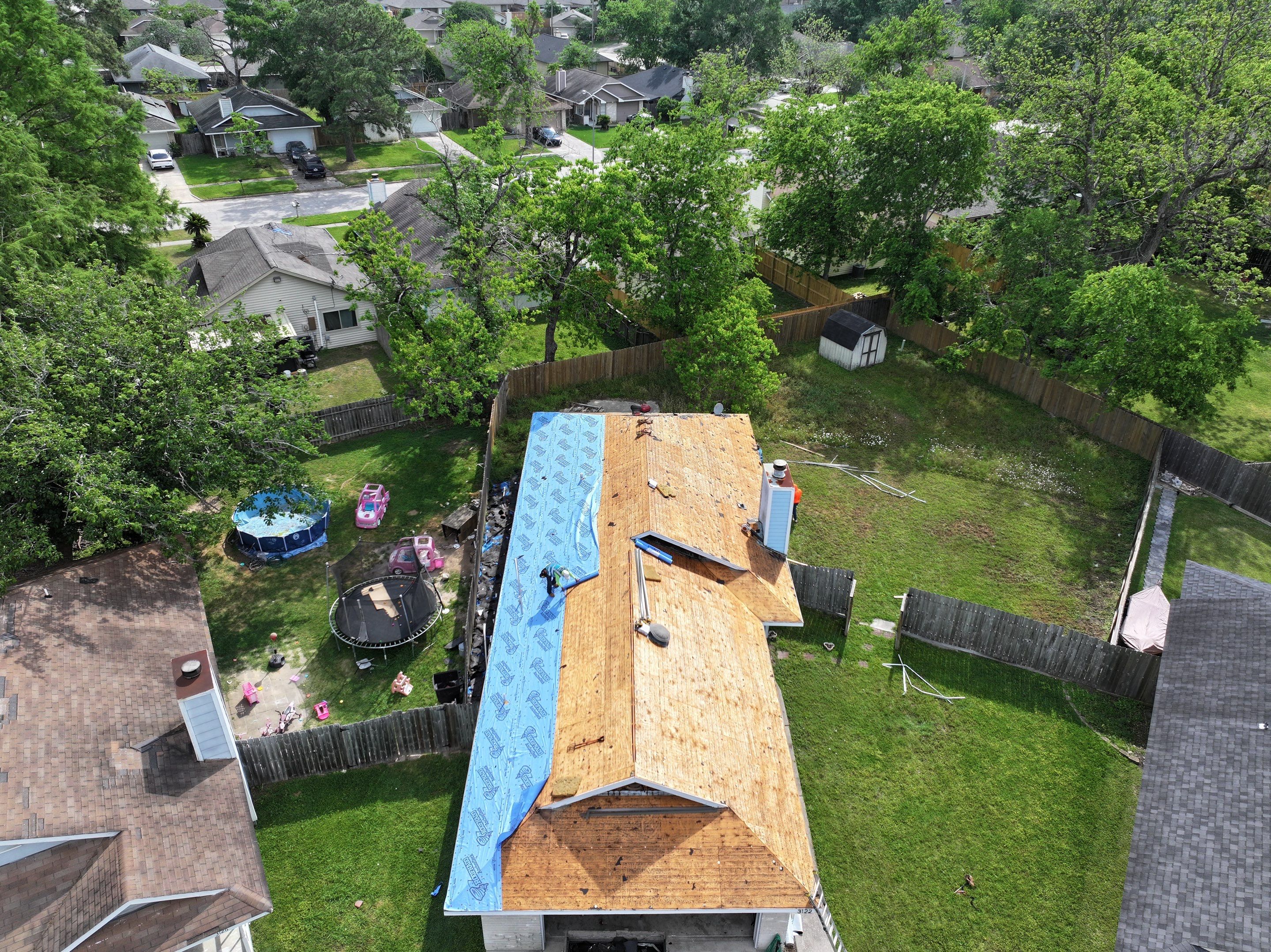 Residential Roofing Installation using CertainTeed Landmark Shingles by Abbott Roofing Company