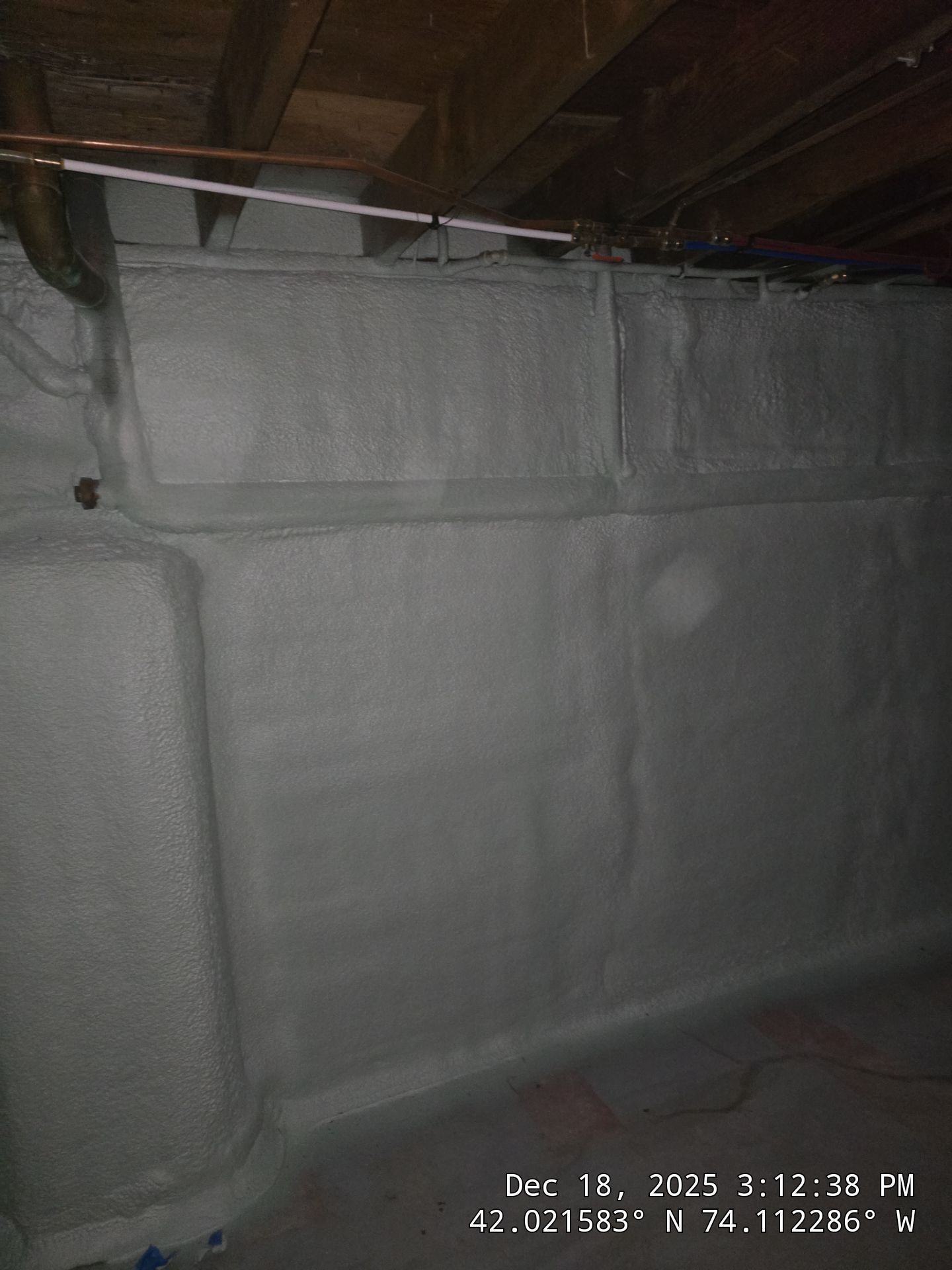 Attic Insulation using open cell spray foam by NYS Foam & Energy