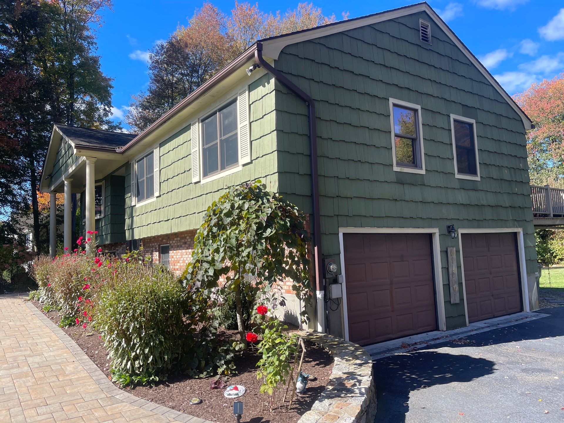 Residential Roofing Installation using Owens Corning Duration Driftwood Siding Installation Using Cedar Impressions Pacific Blue by A Plus Exterior