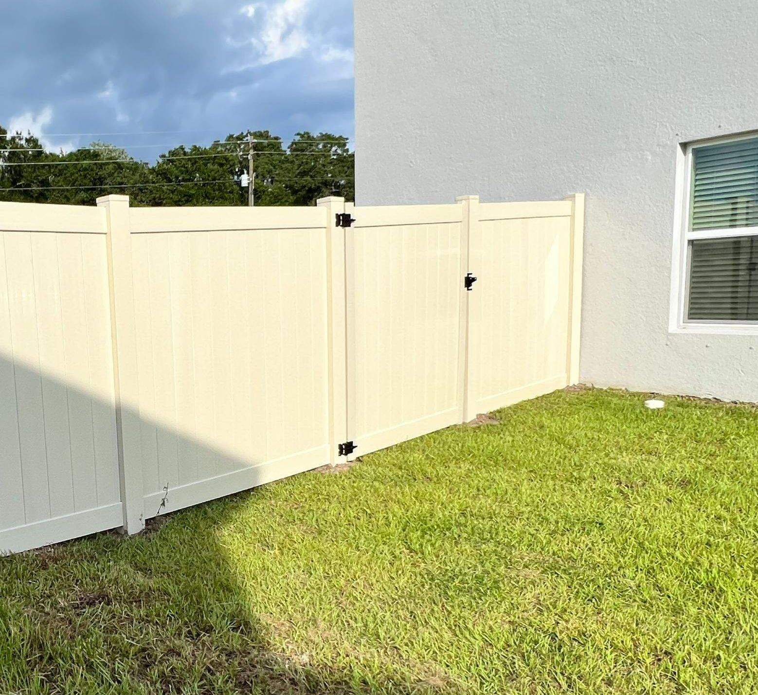 Bradenton, FL 6ft. Tall Tan Vinyl Privacy Fence  by Asap fence and gates, LLC