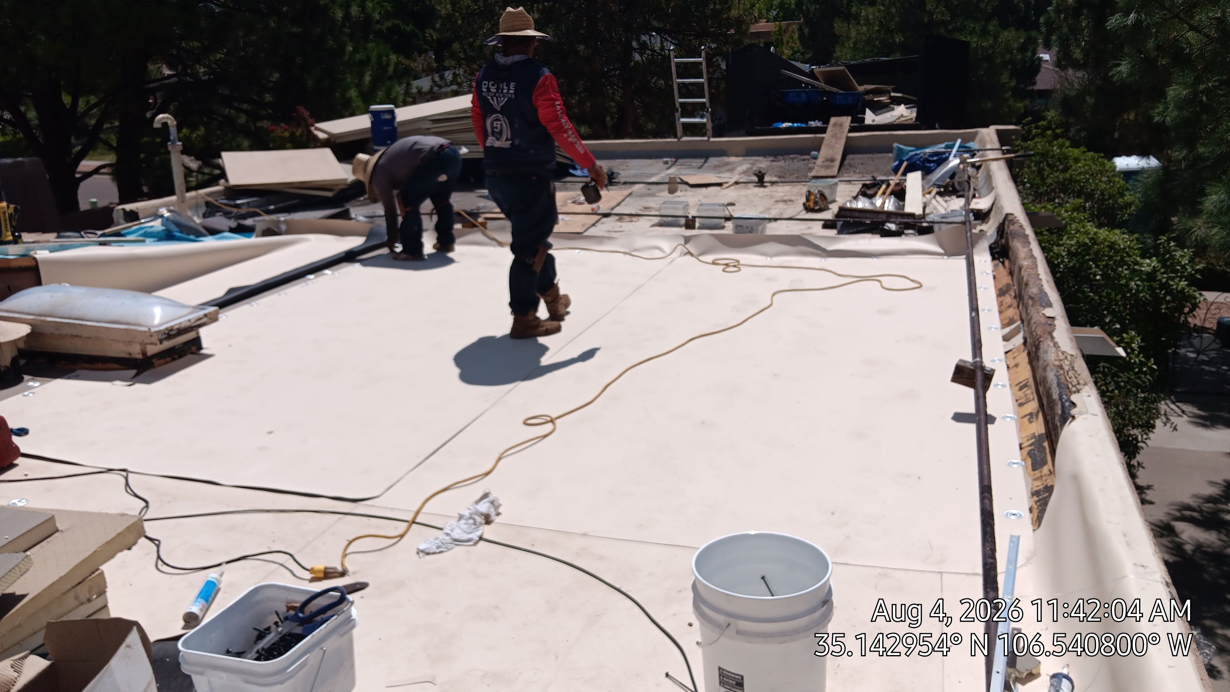 TPO Roof Replacement and Skylight Upgrade in the Northeast Heights, Albuquerque by Doyle Roof Masters Inc