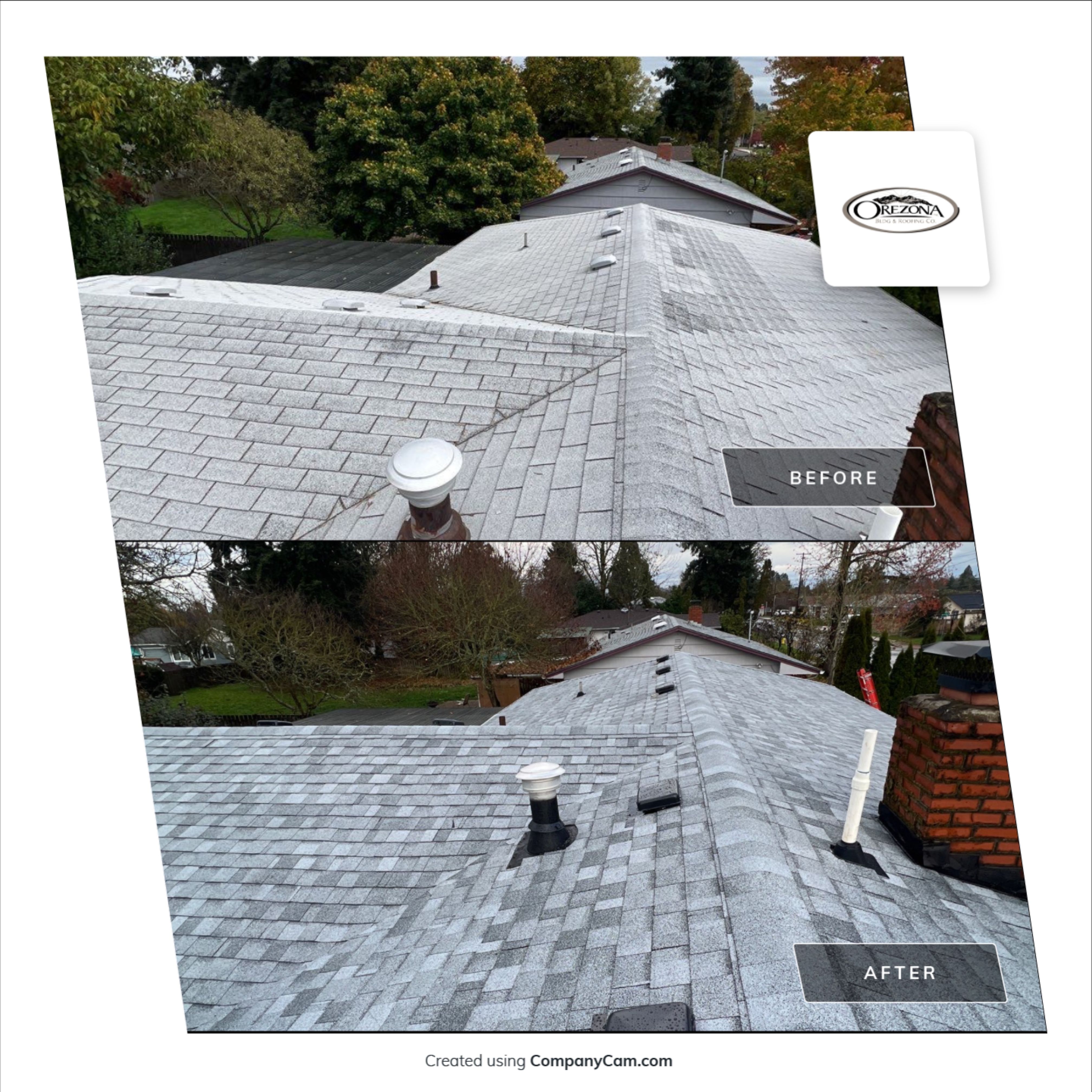 Residential Roof Installation: IKO Dynasty 30 Year Shingle Color: Frostone Grey by Orezona Building & Roofing Company, Inc.