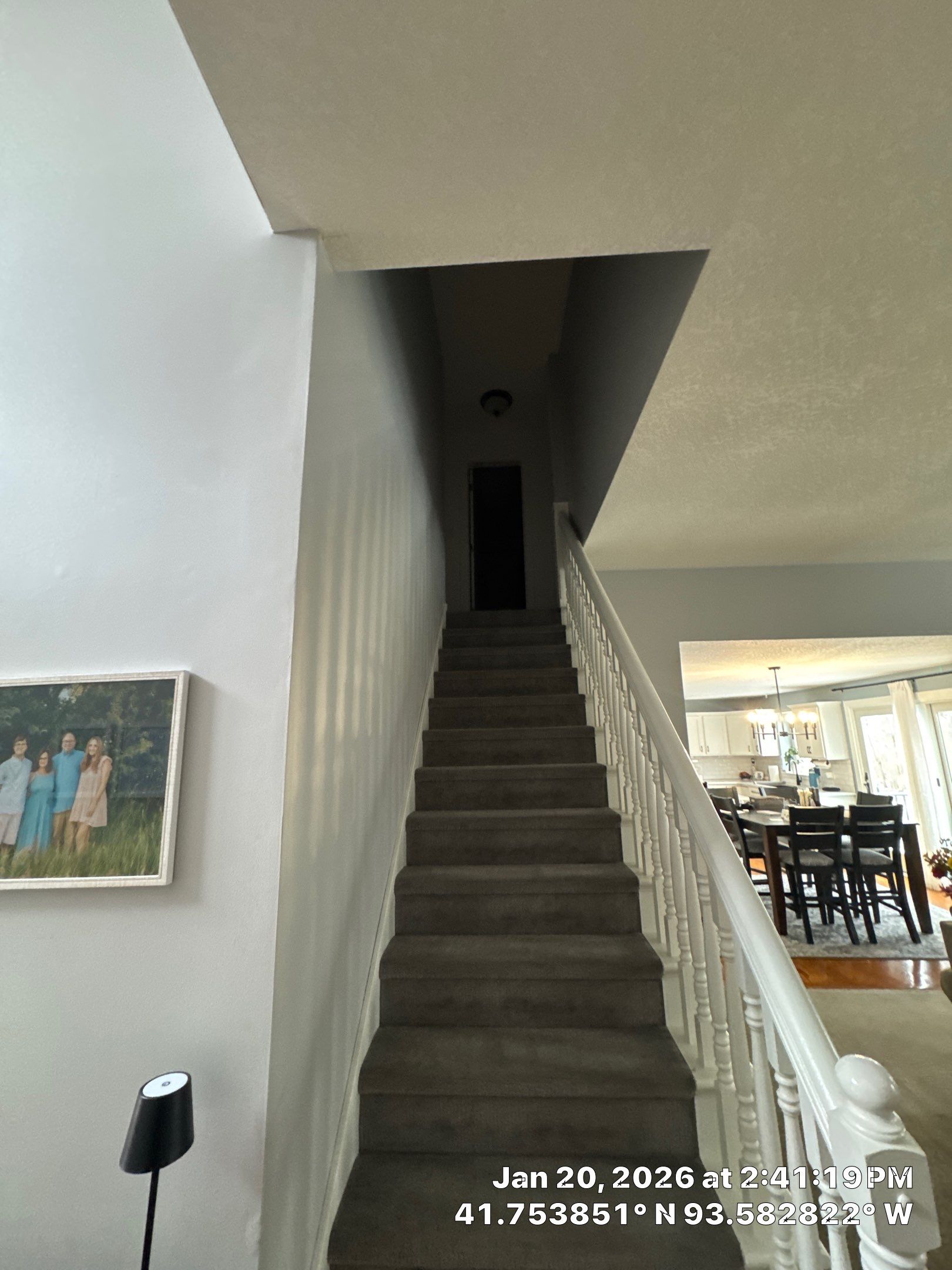 Residential Interior Wall Repaint | Foyer, Stairwell, Hallway & Living Room by Midwest Paint LLC
