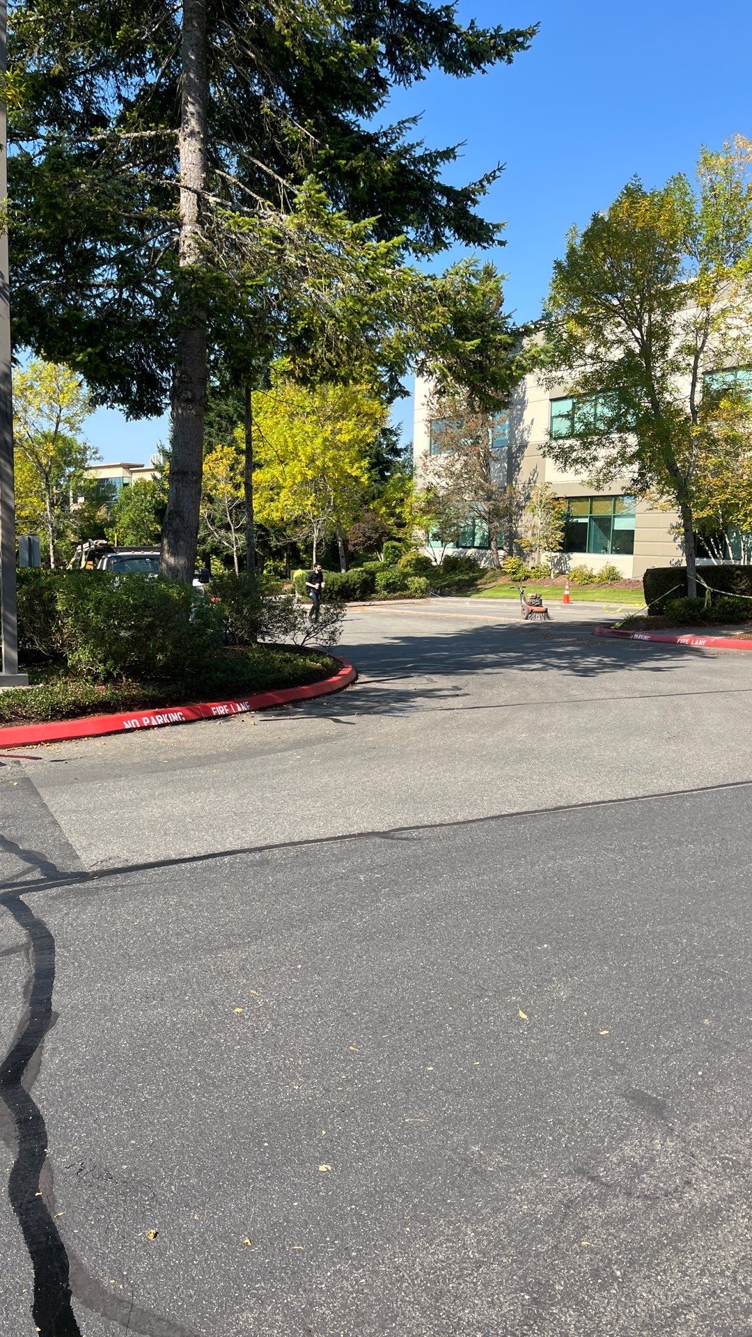 Kidder Matthews | Parking Lot Sealcoating & Striping with Concrete Curb & Patch Repairs  by Jireh Asphalt & Concrete Inc 