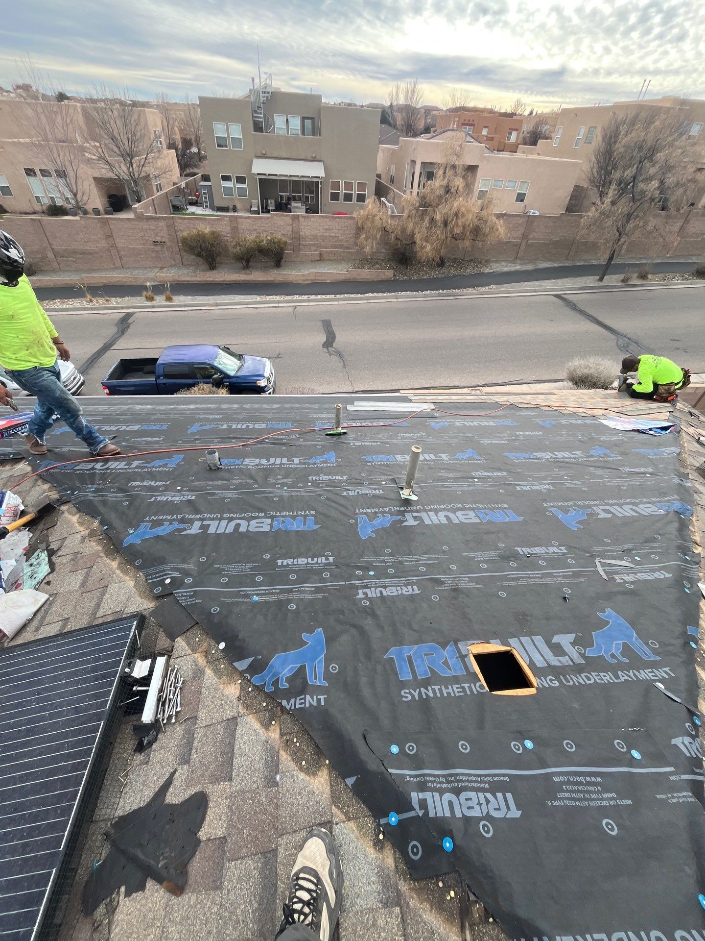 Autumn Blend Shingles by Reimagine Roofing