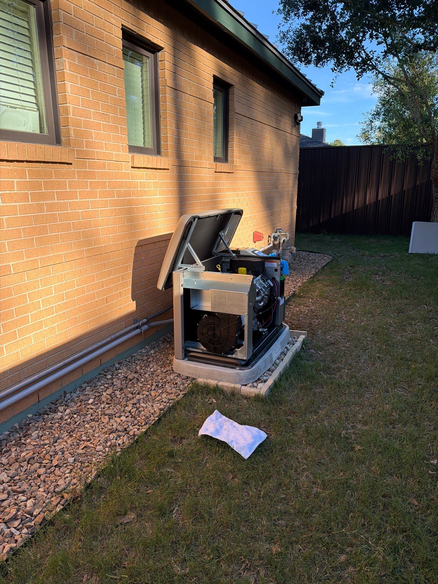 Residential Kohler Standby Generator and 200 Amp ATS Installation in Houston by GenTex Elite Services