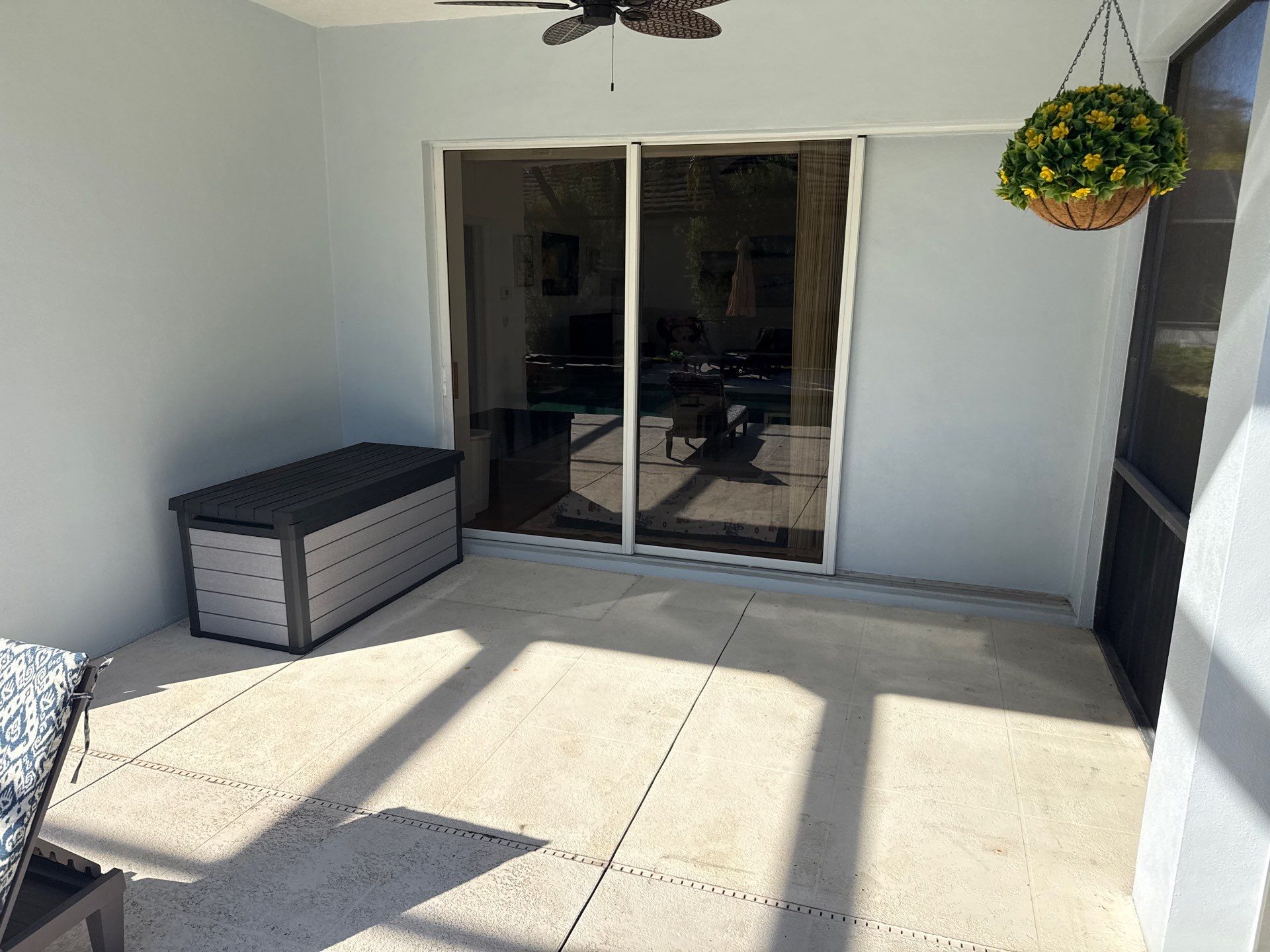 Painted Pool Deck, Lanai & Pool Cage Cleaning in River Club South – Bradenton, FL by Sunshine AquaWash