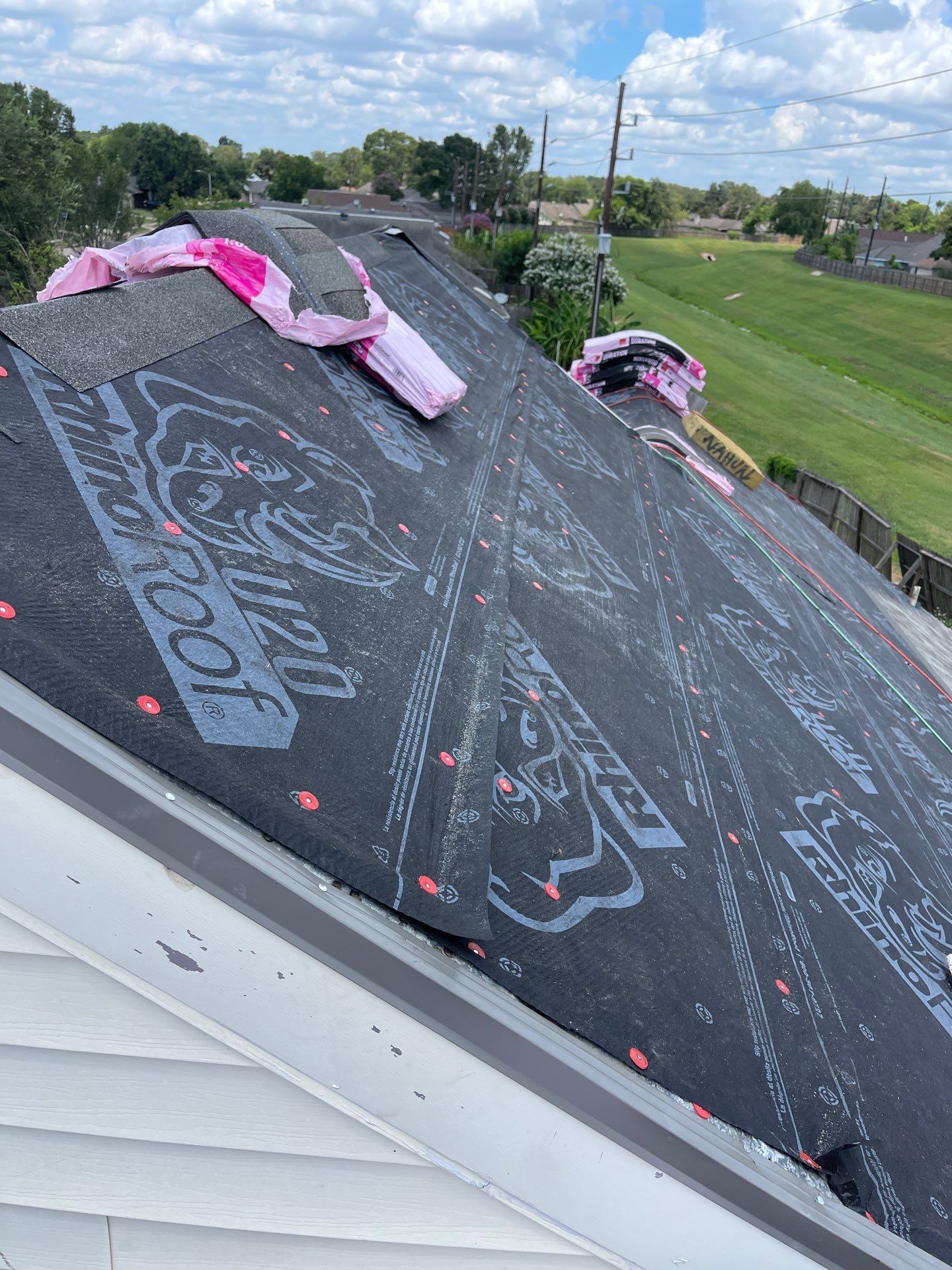 Residential Roofing Installation using Owen's Corning Duration (Lifetime) Shingles by Roof Repair Company