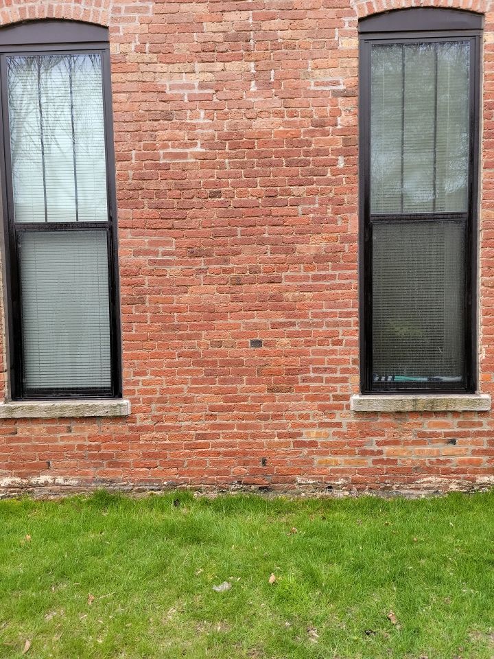 Graffiti removal  using Graffiti remover by Northern Power Washing LLC.