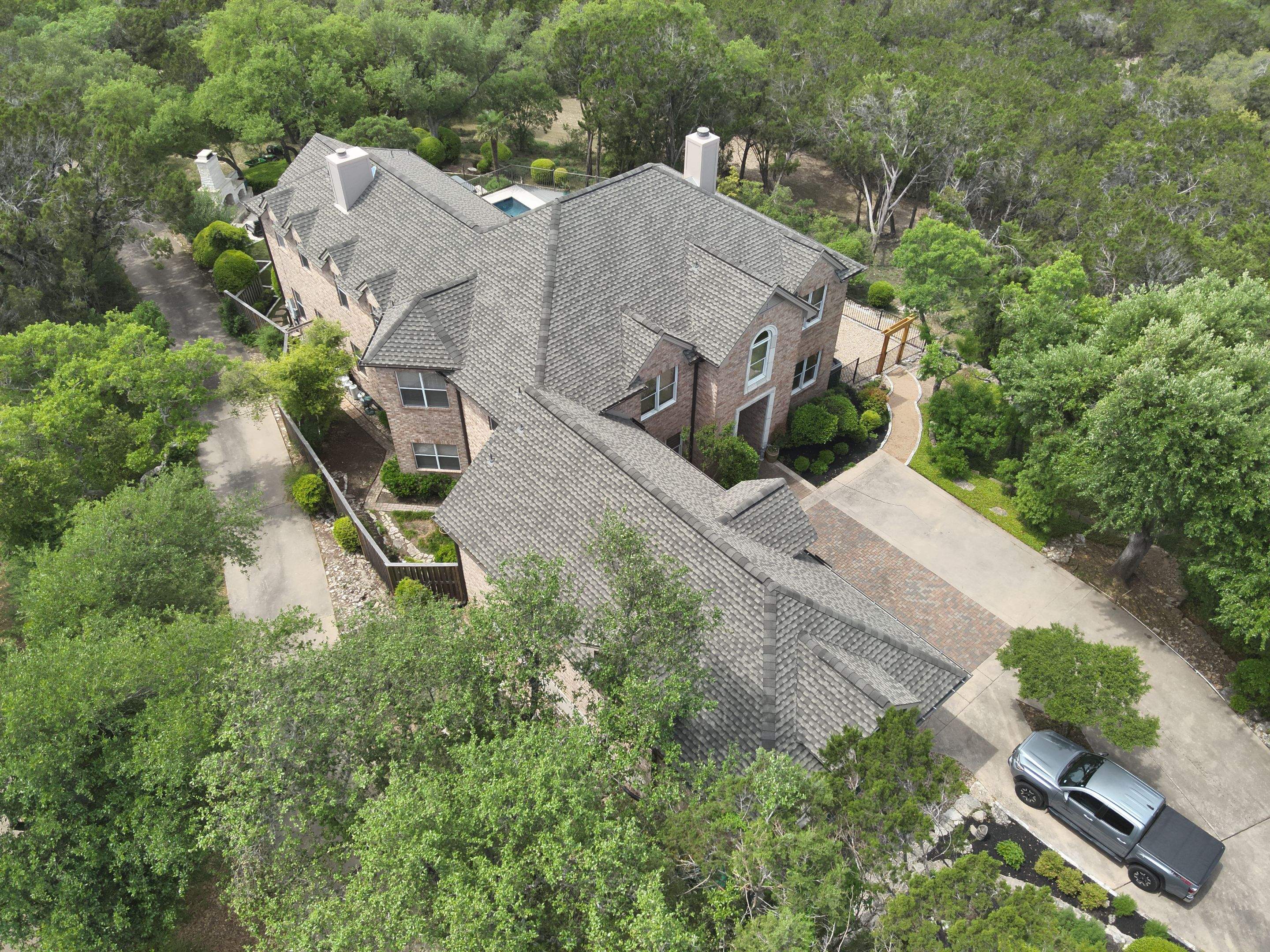Restoring Strength & Beauty After Hail Damage using GAF - Ultra HDZ - Weathered Wood by Action Exteriors Austin