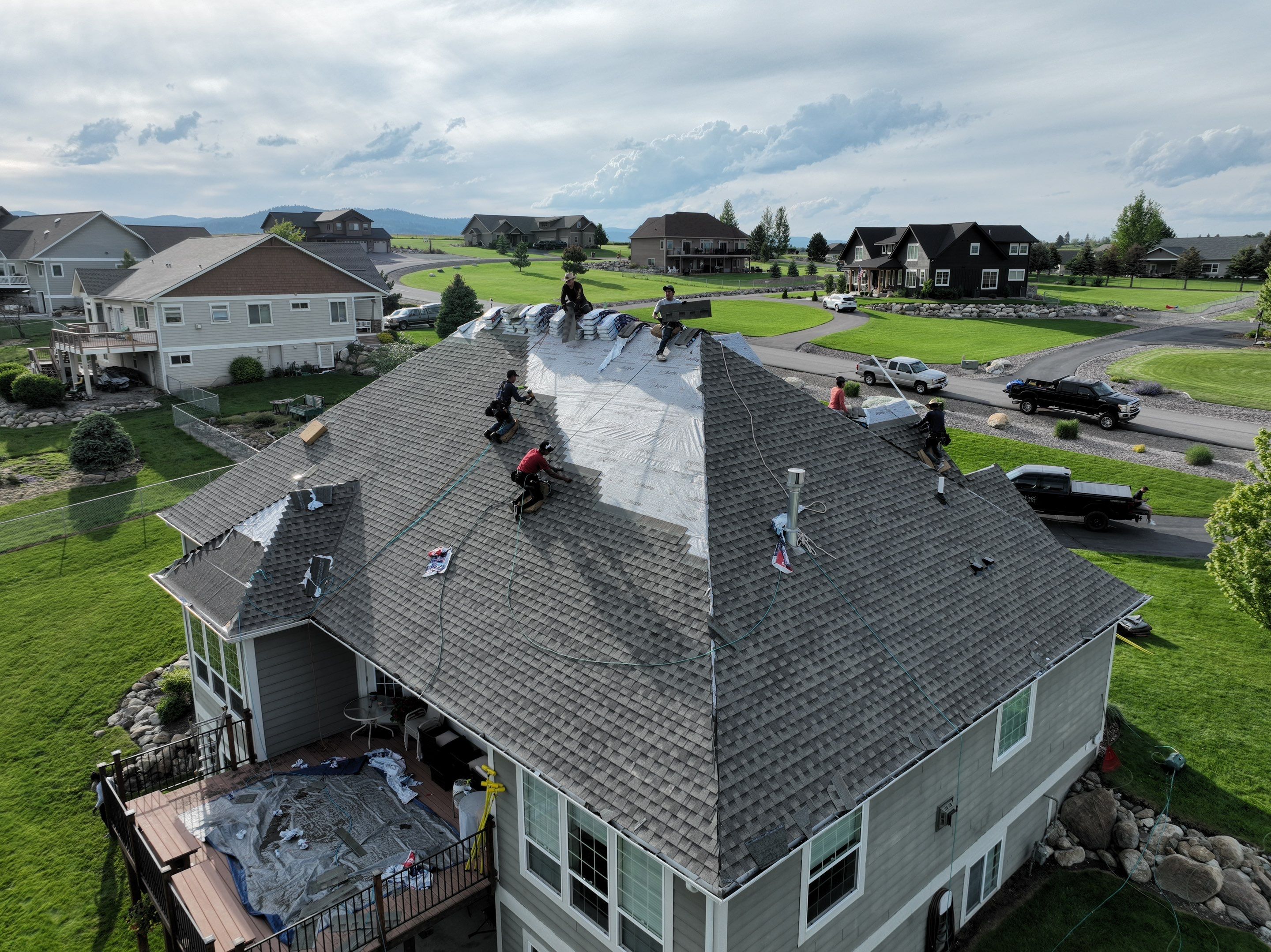 GAF Timberline HDZ - Weathered Wood by Montana Roofing Solutions