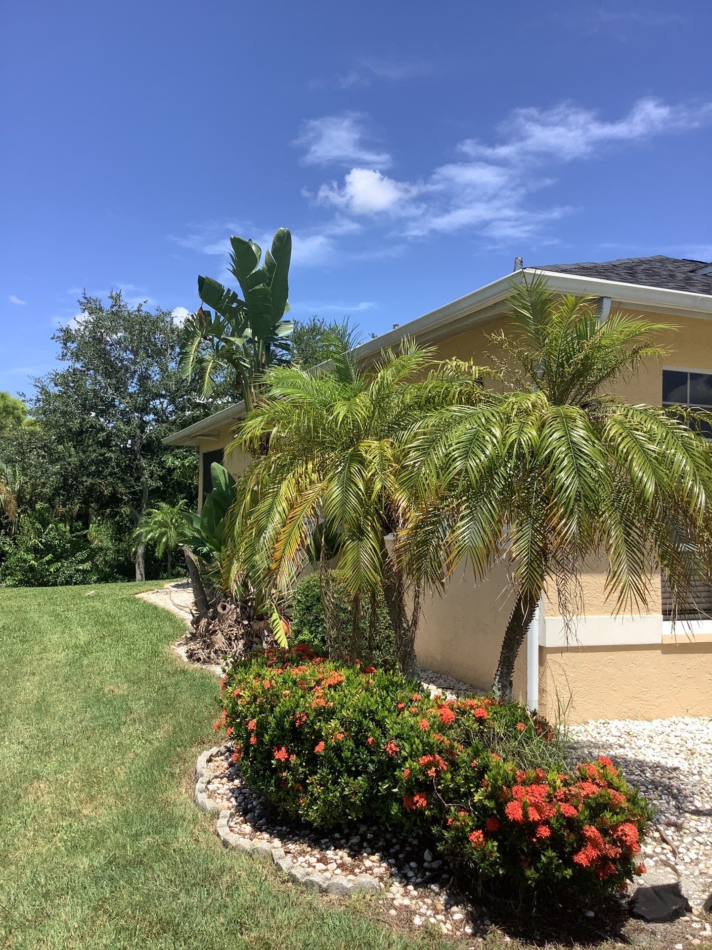White Seamless Gutters Installation in North Fort Myers FL by Gutter Professors
