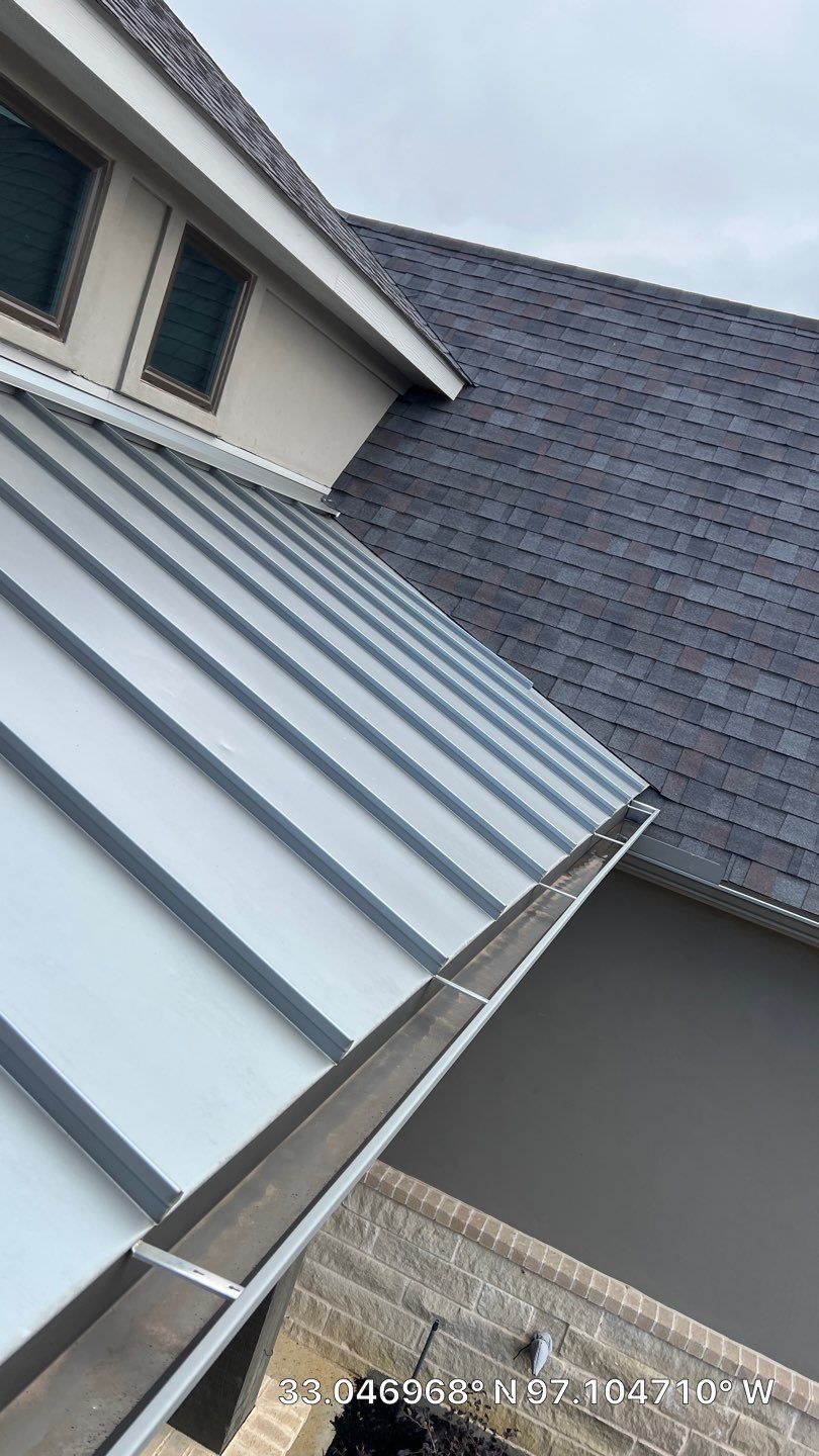 Insurance Claim Roof and Gutters using Certainteed Landmark Weathered Wood by Tex-Line Roofing