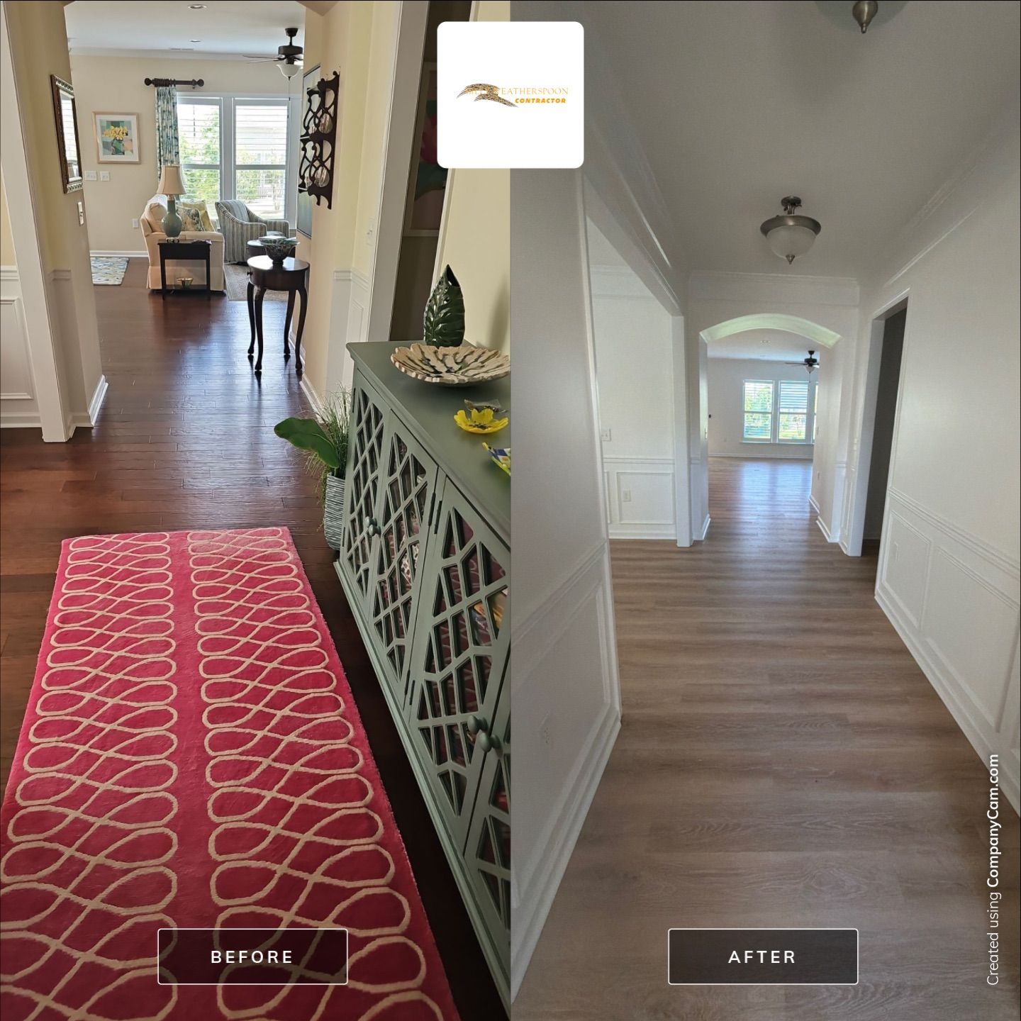Luxury Vinyl Plank Flooring Installation and Interior Refresh in Durham