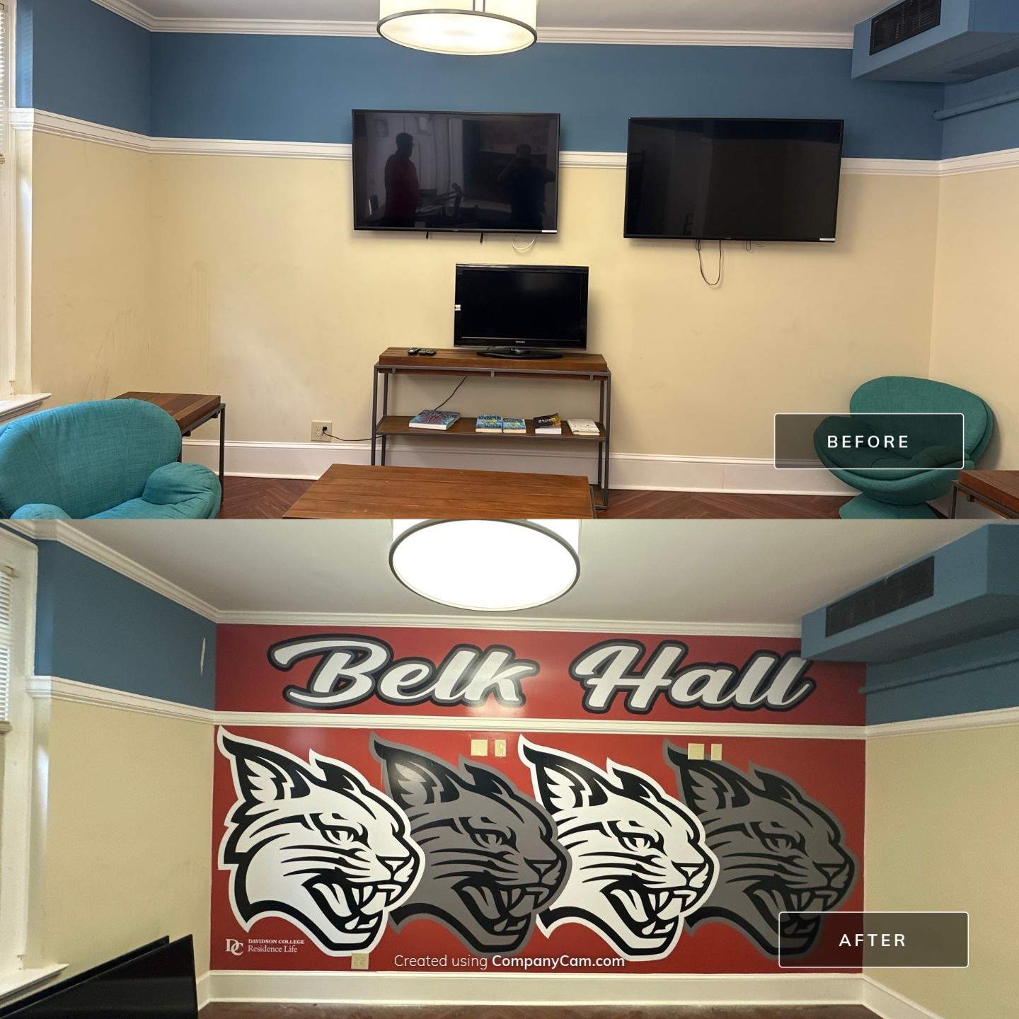 Davidson College - Interior Wall Graphic Installation by QC Signs and Graphics