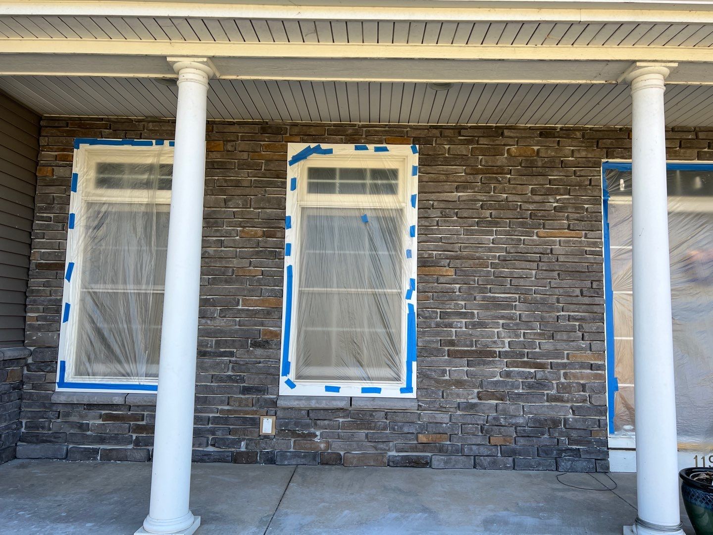 Masonry Veneer Stone Installation by ACE Waterproofing & Basement Solutions