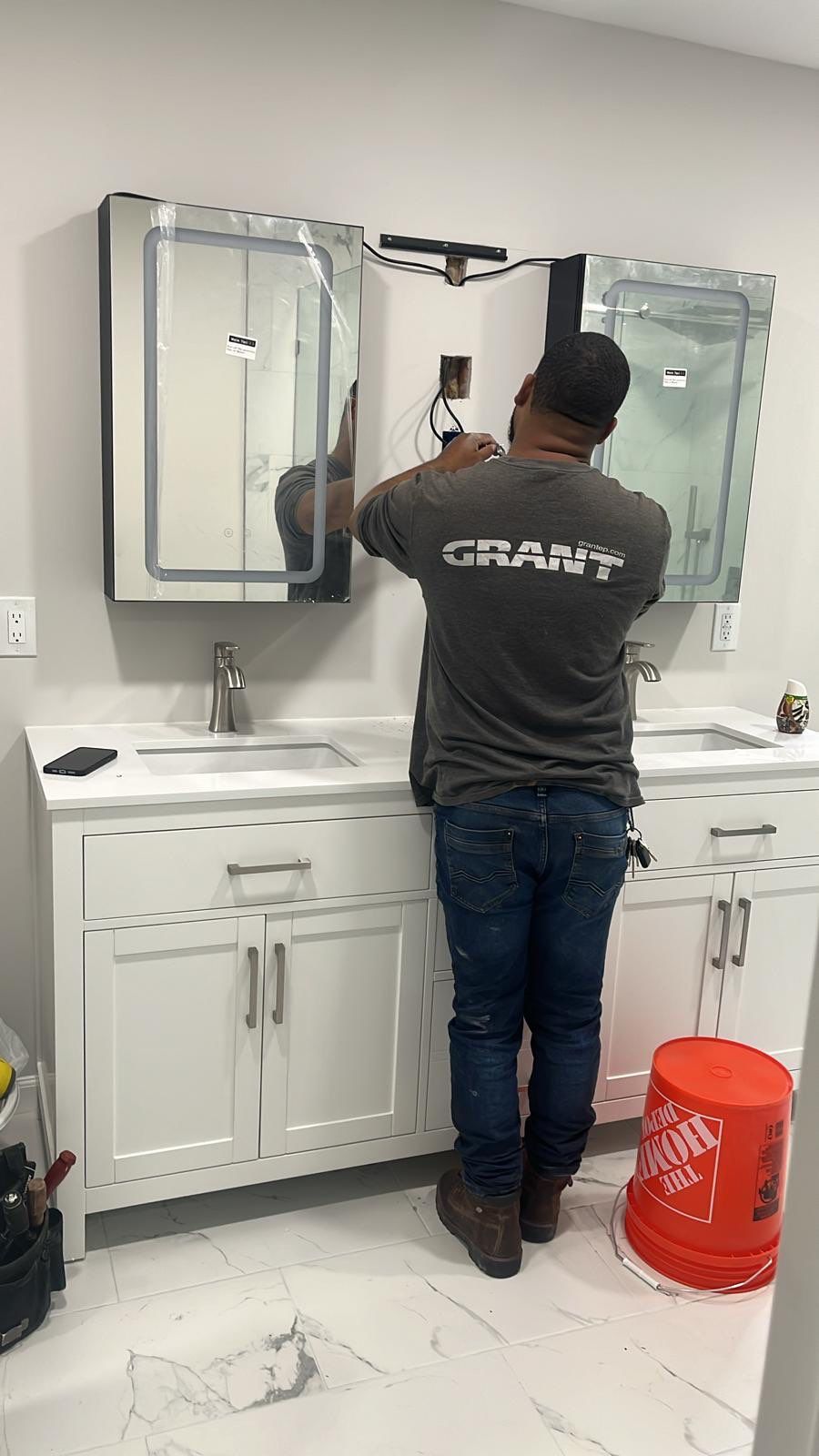 Bathroom Remodel using Tile by Home Concepts Construction