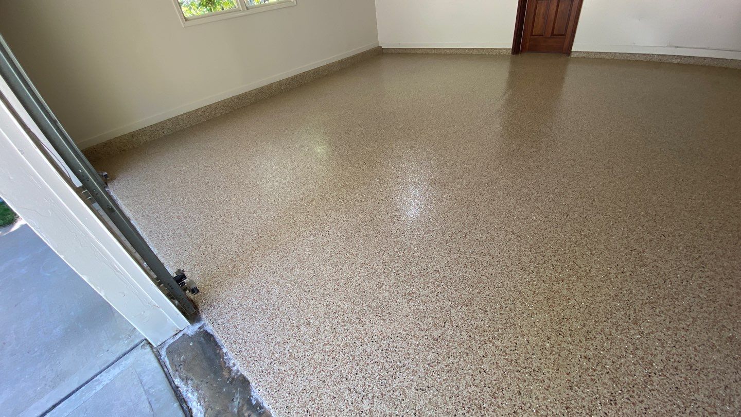 Garage using Pecan by Select Painting, Coatings & Garage Cabinets