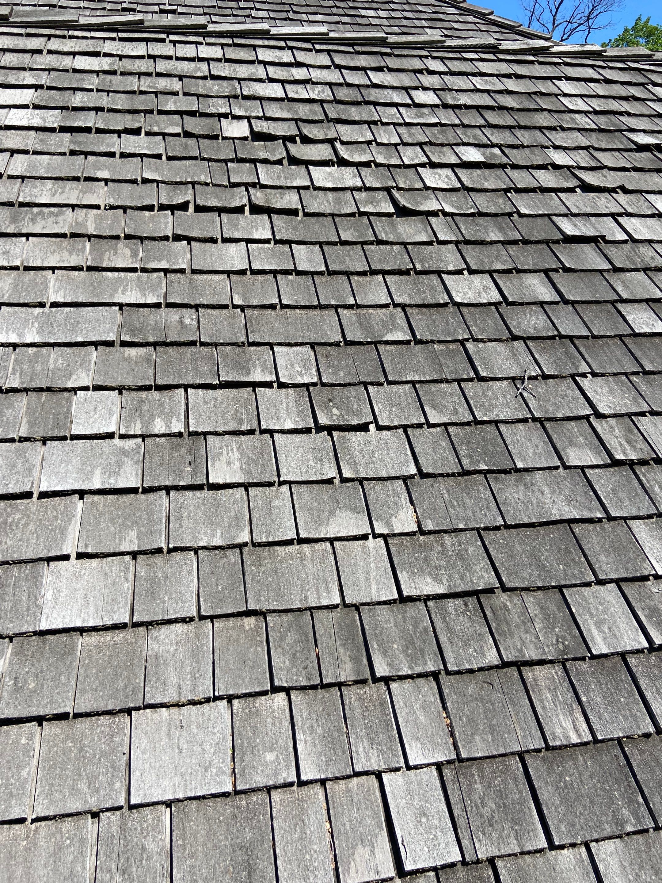 Cedar Shake Roof Replacement with Half Round Copper Gutter Installation  by Custom Installations, Inc.