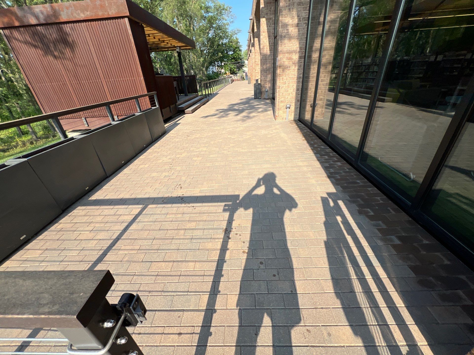 Brick paver repair, cleaning, sealing and poly sanding by Northern Power Washing LLC.