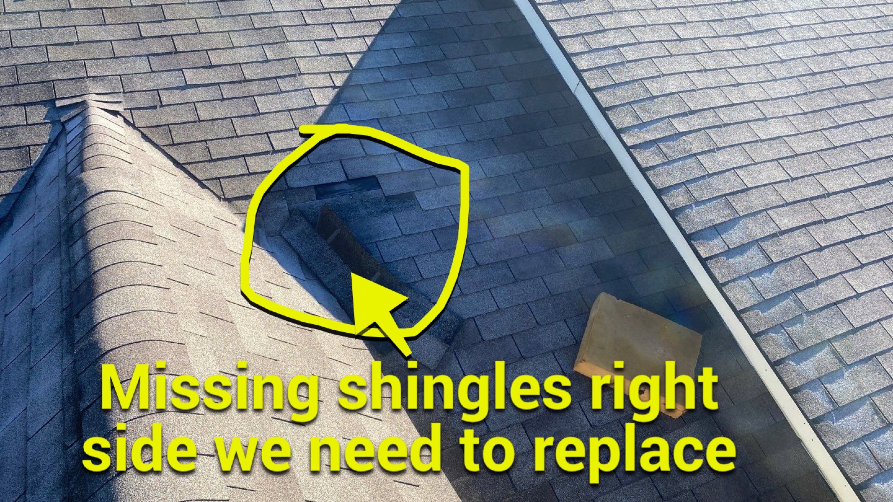 Wind damage by Deerfield Roofing LLC