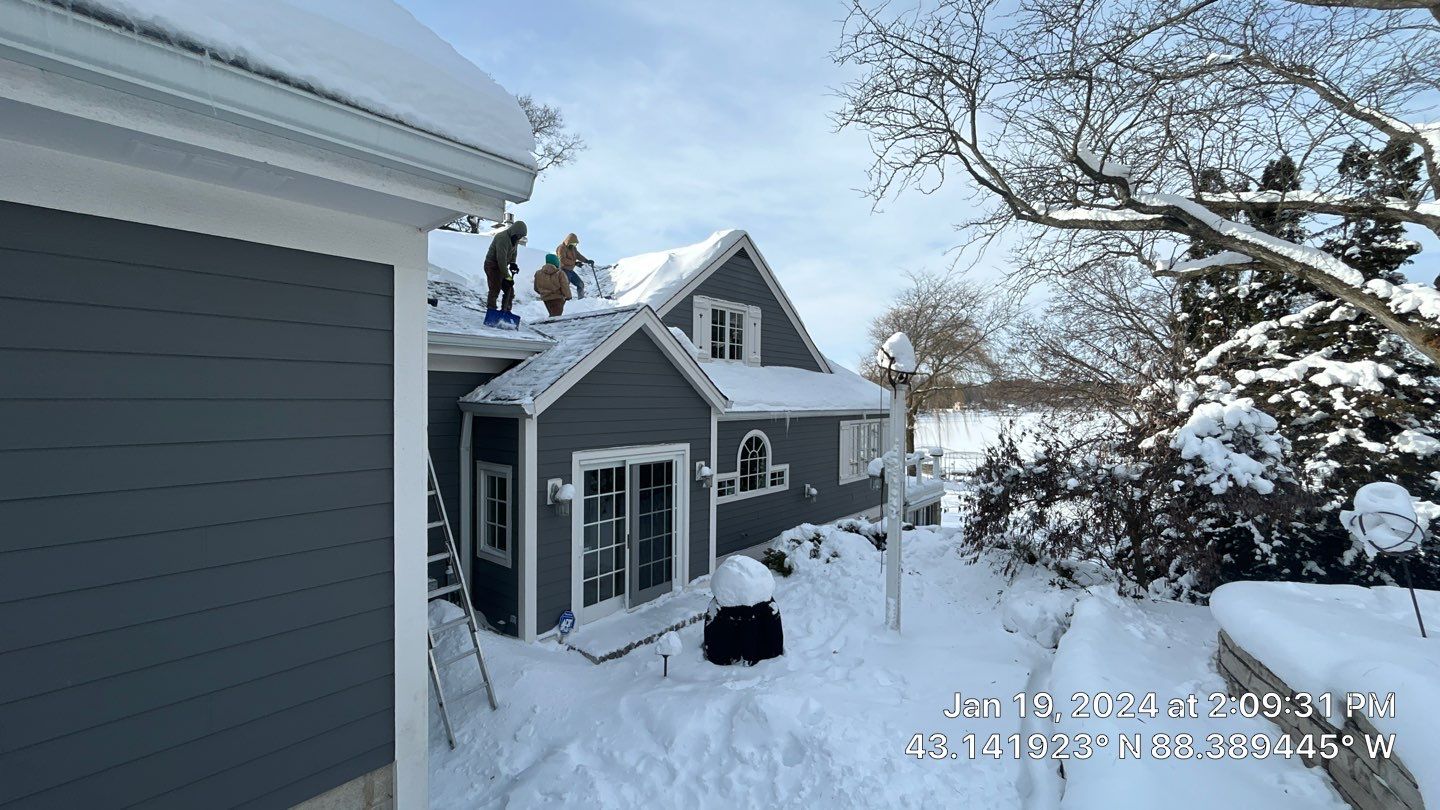 Roof Snow And Ice Dam Removal using Steamer by Total Restoration Services