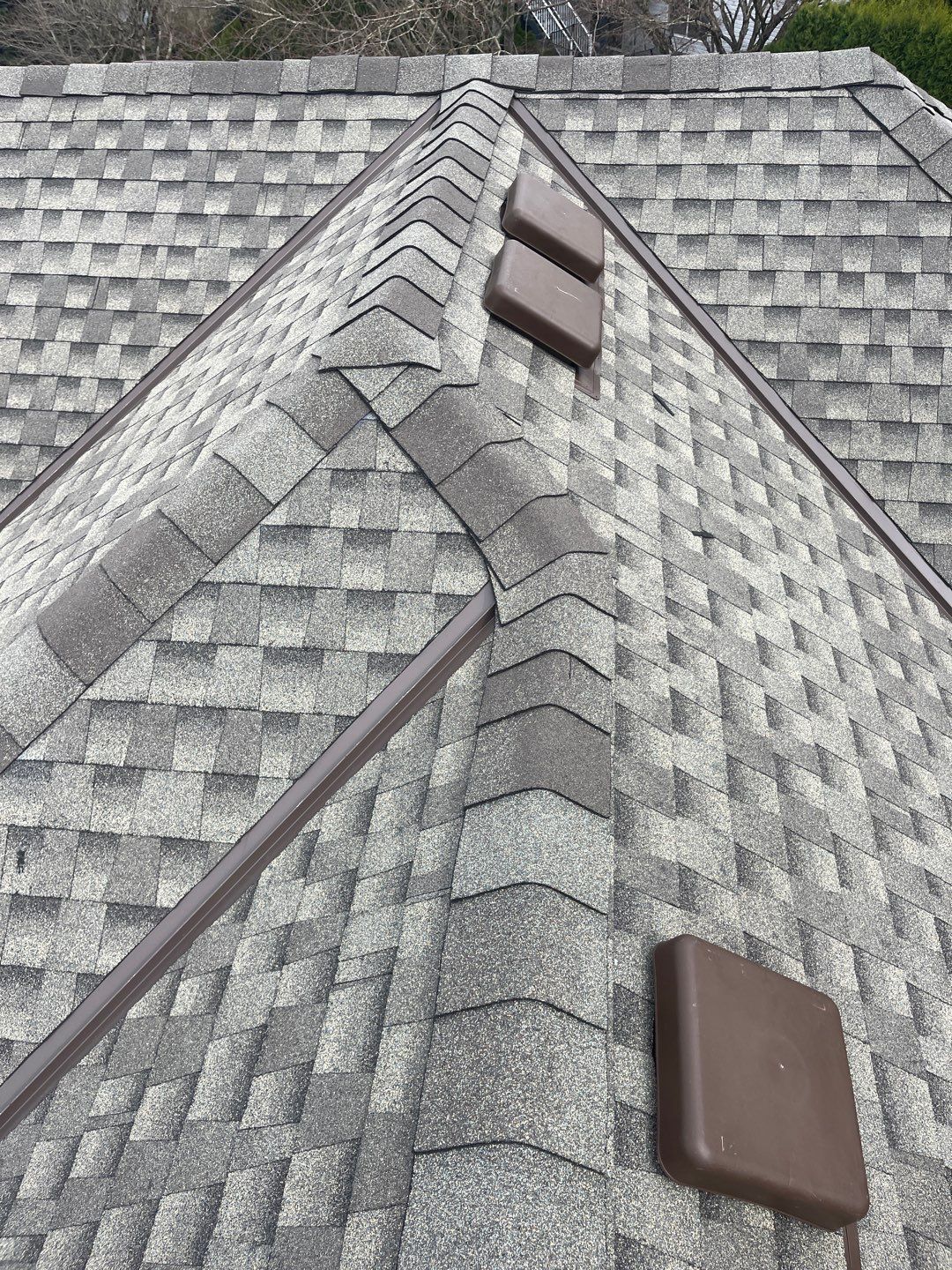 Residential Re-Roof using Timberline HDZ Weatherwood by Top Notch Roofing Inc