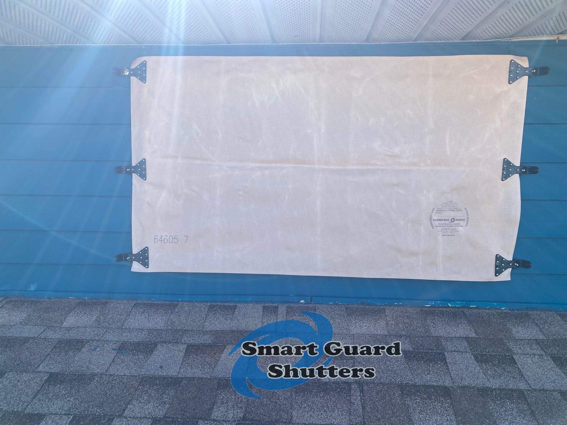 Hurricane Fabric in Tan by Smart Guard Shutters