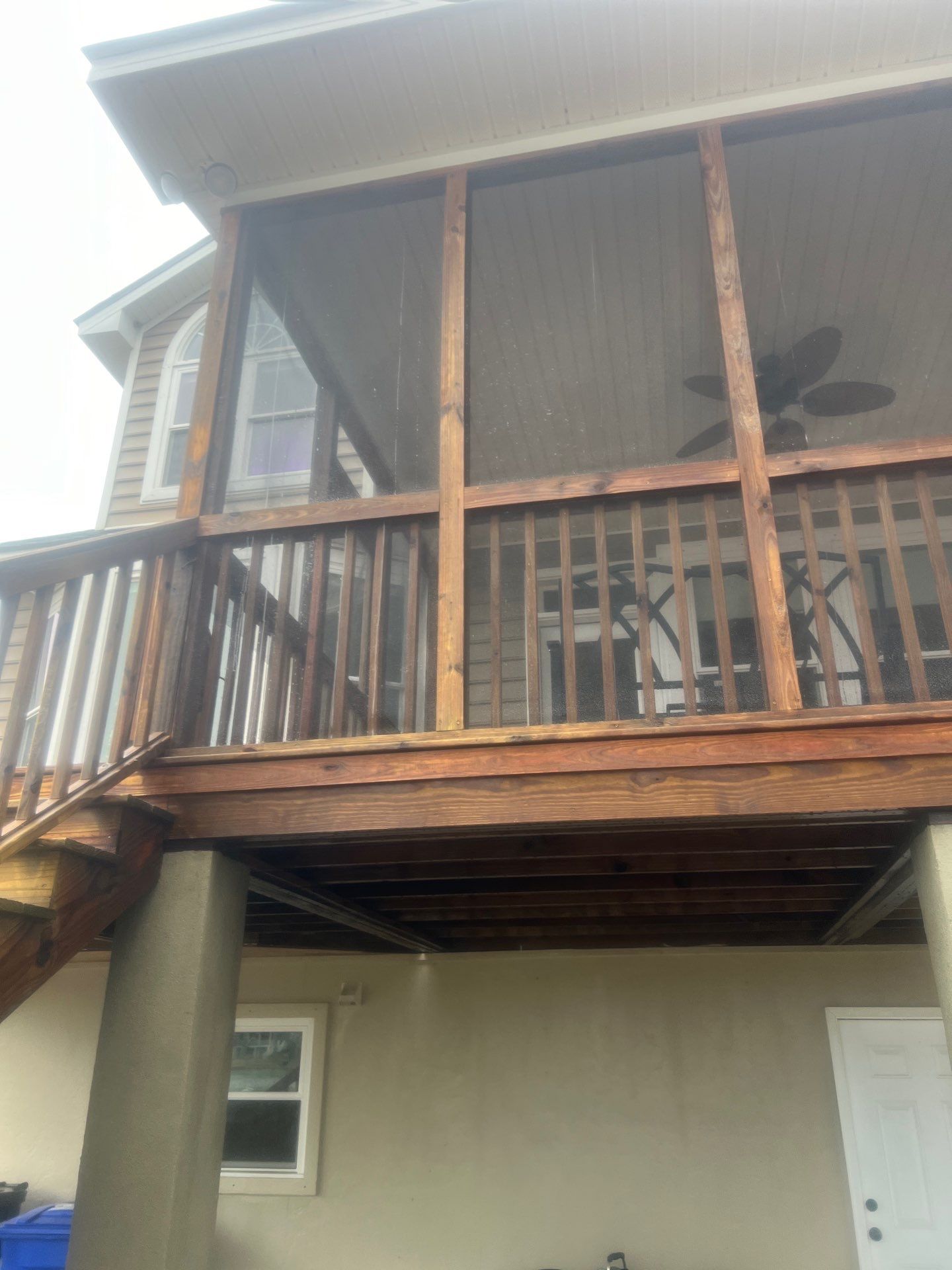 Weathered Deck and Screened Porch using Wood Sealant by DuraSeal