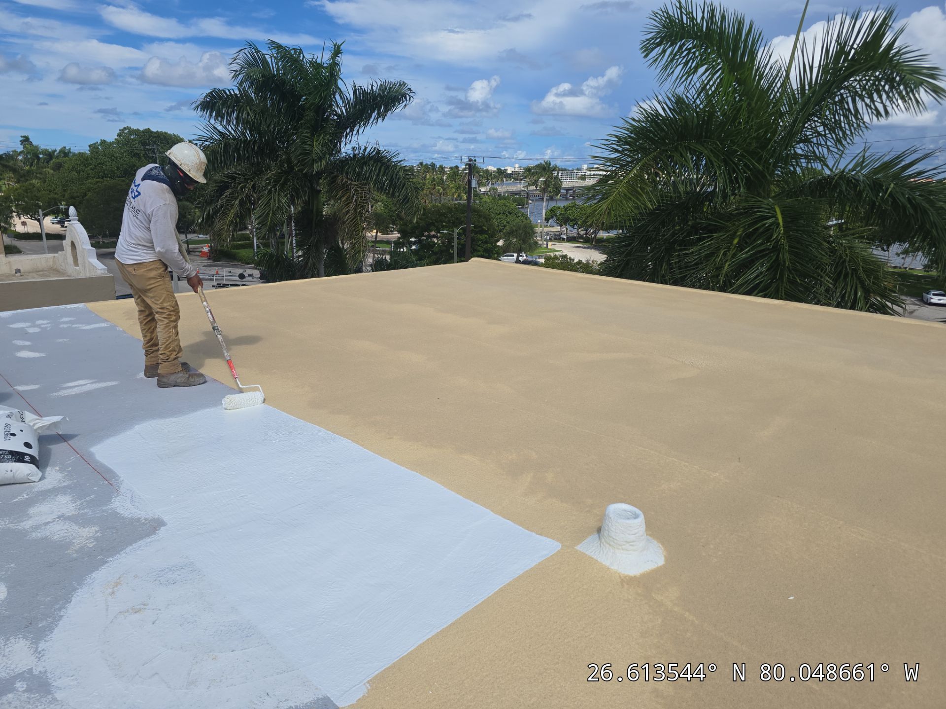 Commercial Roof Restoration for Lake Worth Beach Flat Roof Project by Roof King LLC