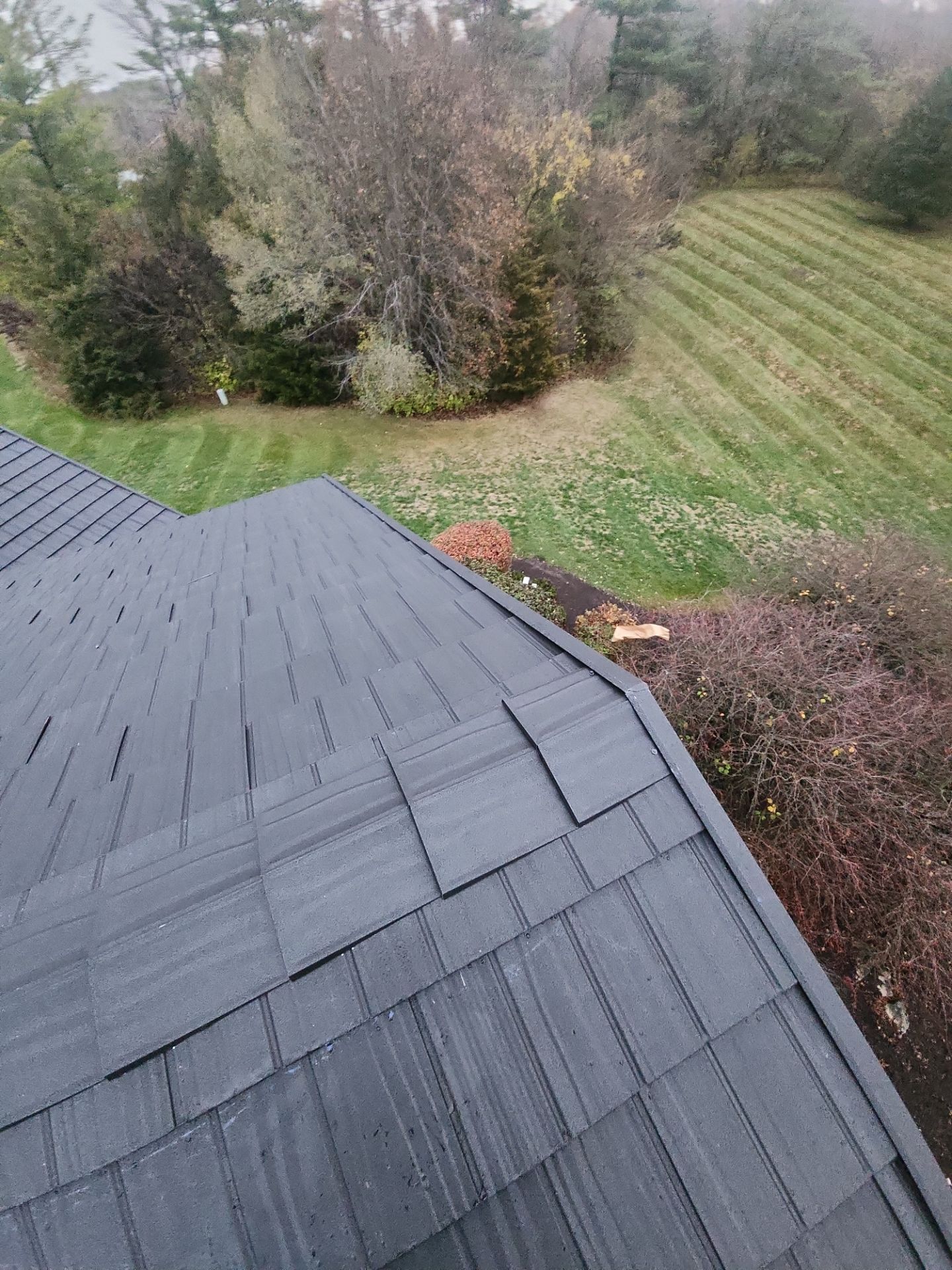 Black Frost Metal Shake Roof & Modern Exterior Renovation – Fort Wayne, IN by 4Ever Metal Roofing