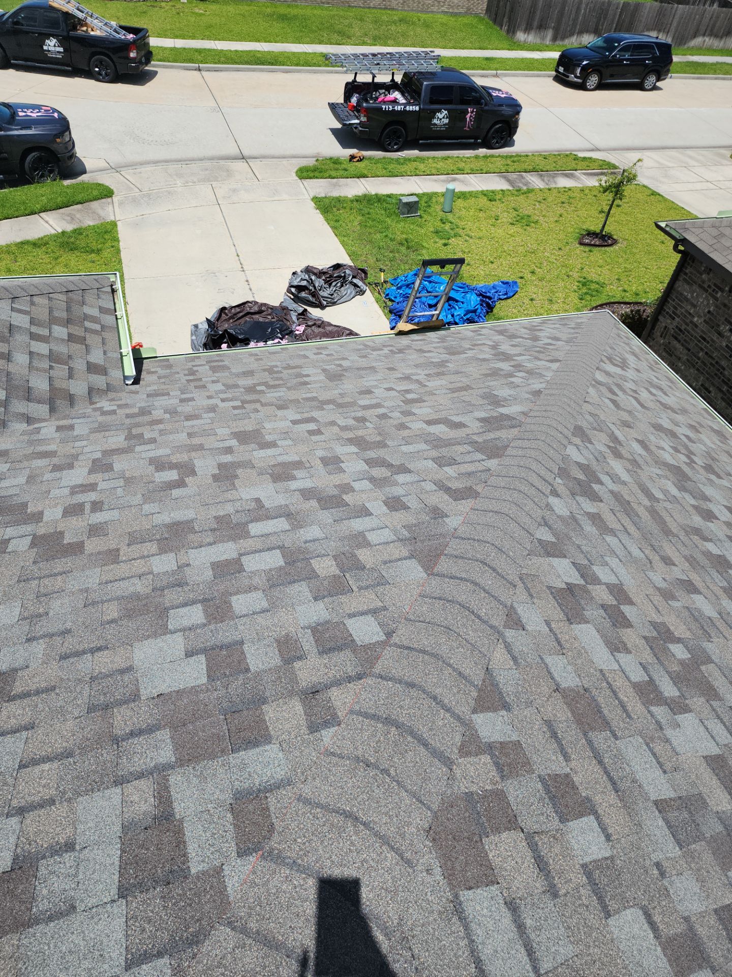 Residential Roofing Installation using Owen's Corning Duration (Lifetime) Shingles by Roof Repair Company
