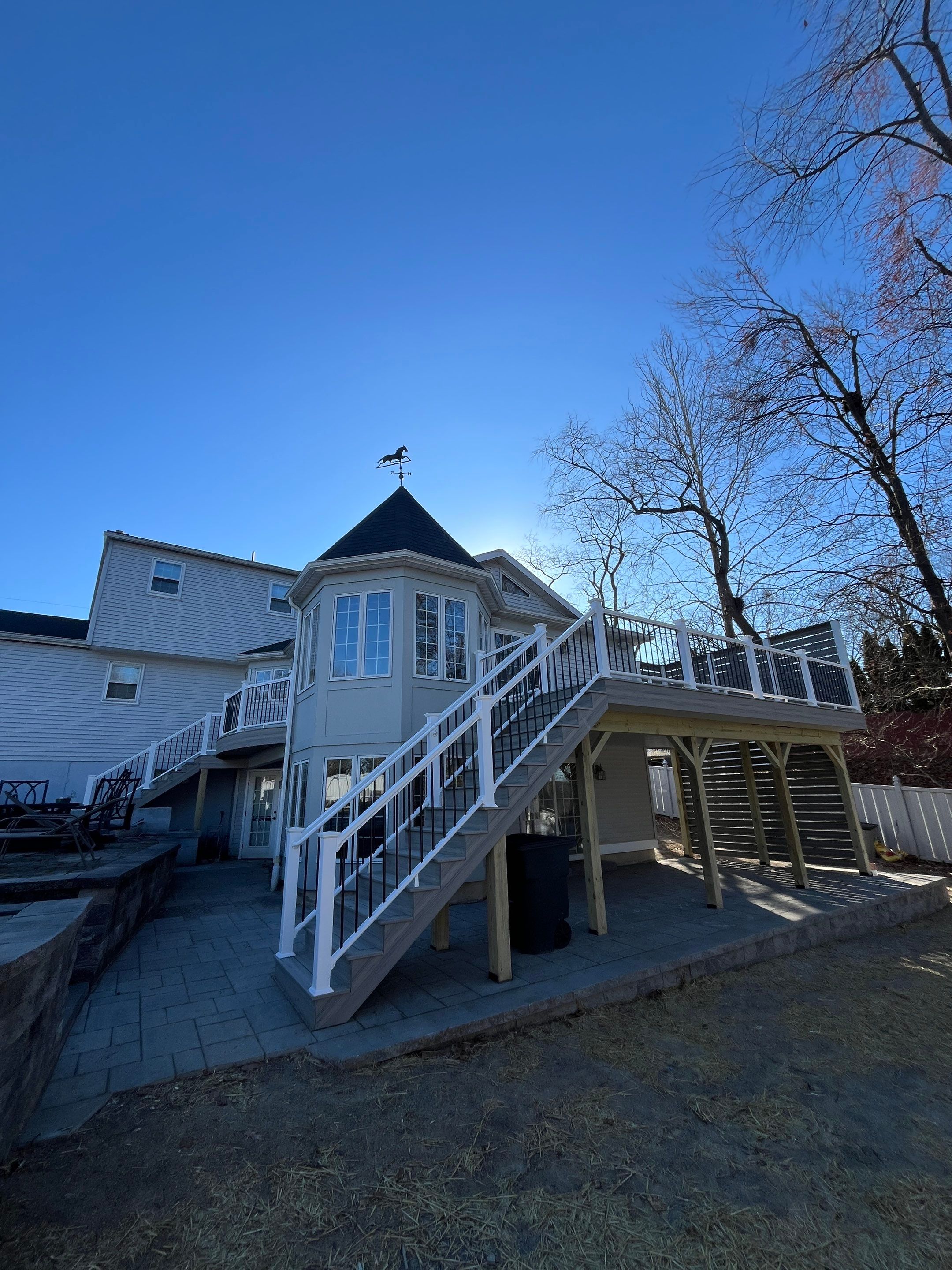 Custom deck using Deckorators by Burke Home Services