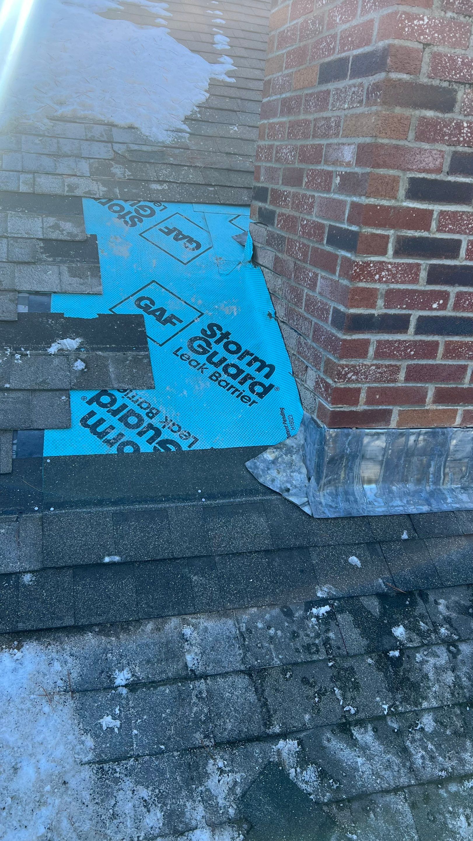 Failing Chimney? Not anymore!! by Tall pine roofing