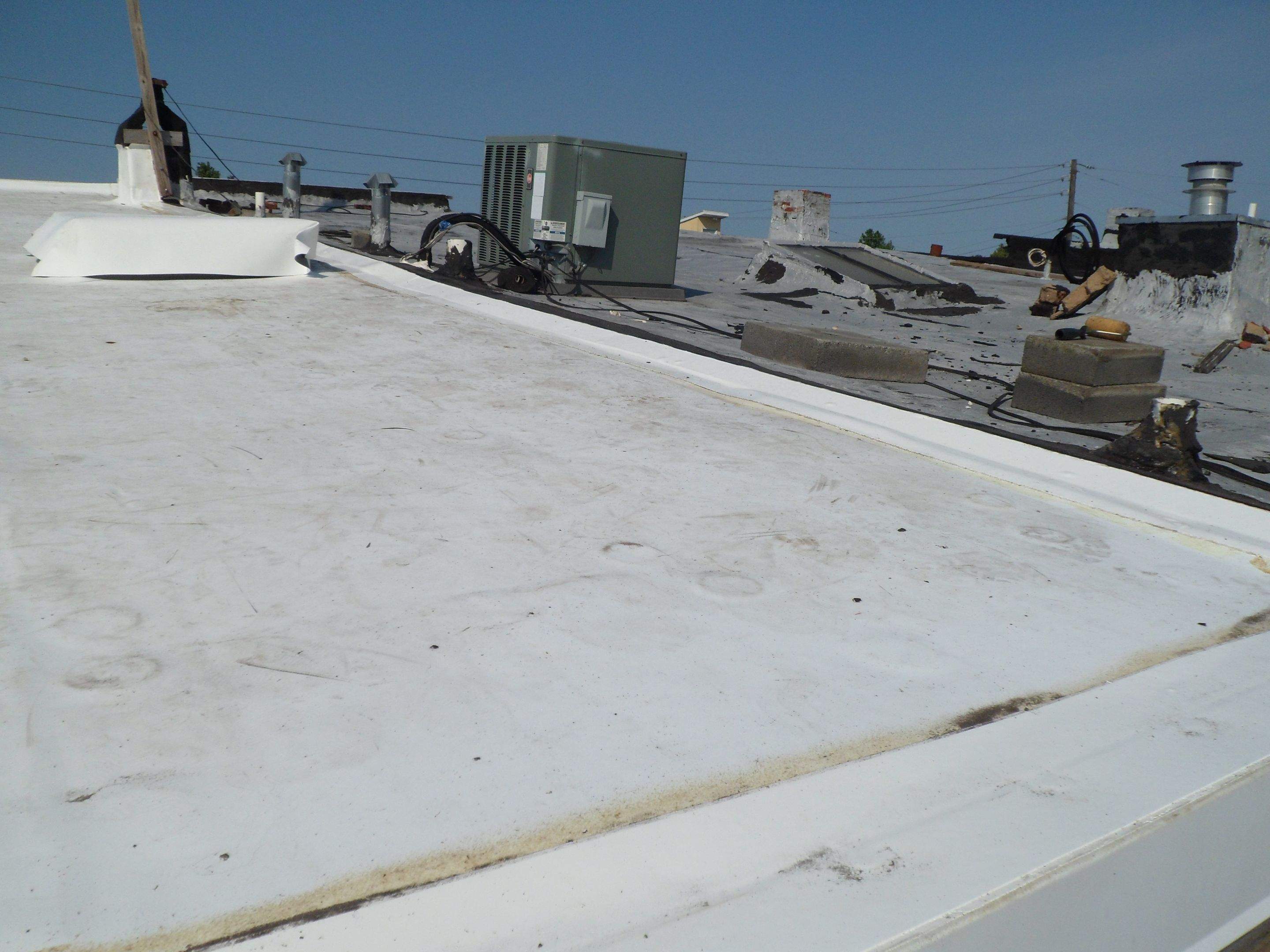 Commercial Roofing Installation using TPO by Alpha Design Services