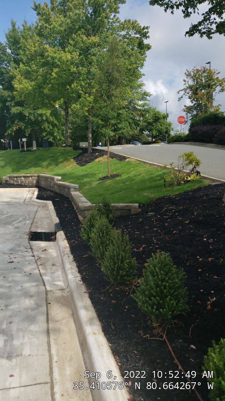 Commercial Landscaping Harris Teeter Fuel Station by Carolina-Metro Landscape, Inc